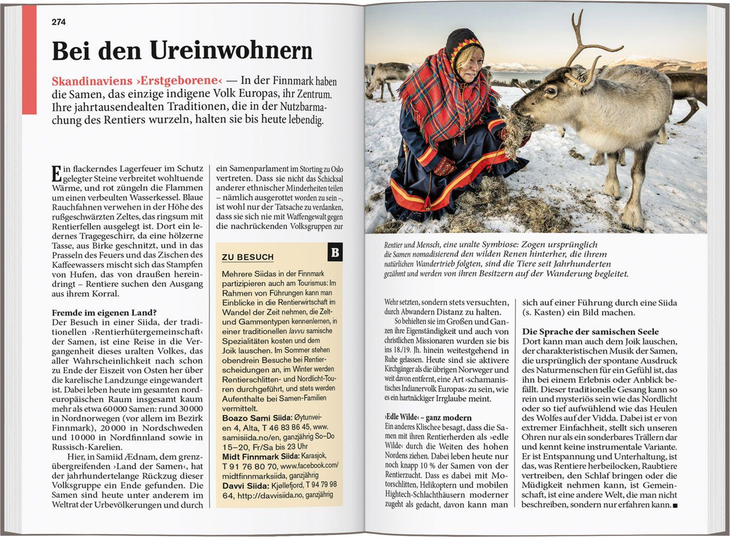 Beispielinhalt (Bild) DUMONT Reise-Taschenbuch Reiseführer Norwegen, Der Norden mit Trondheim und Lofoten