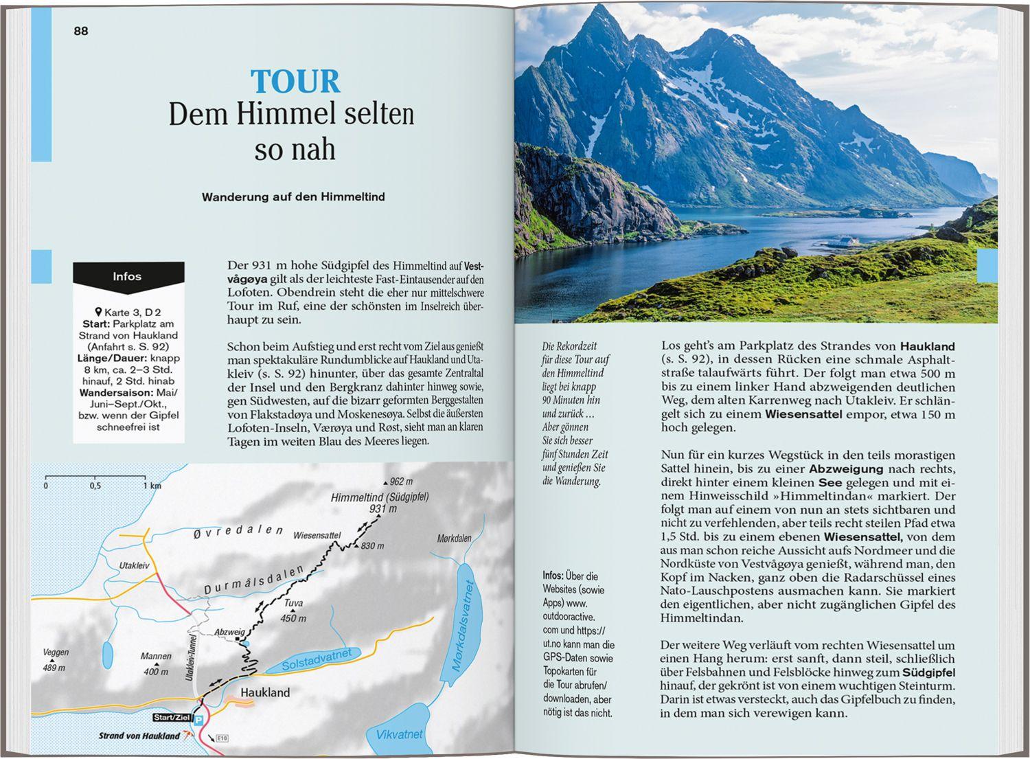 Beispielinhalt (Bild) DUMONT Reise-Taschenbuch Reiseführer Norwegen, Der Norden mit Trondheim und Lofoten