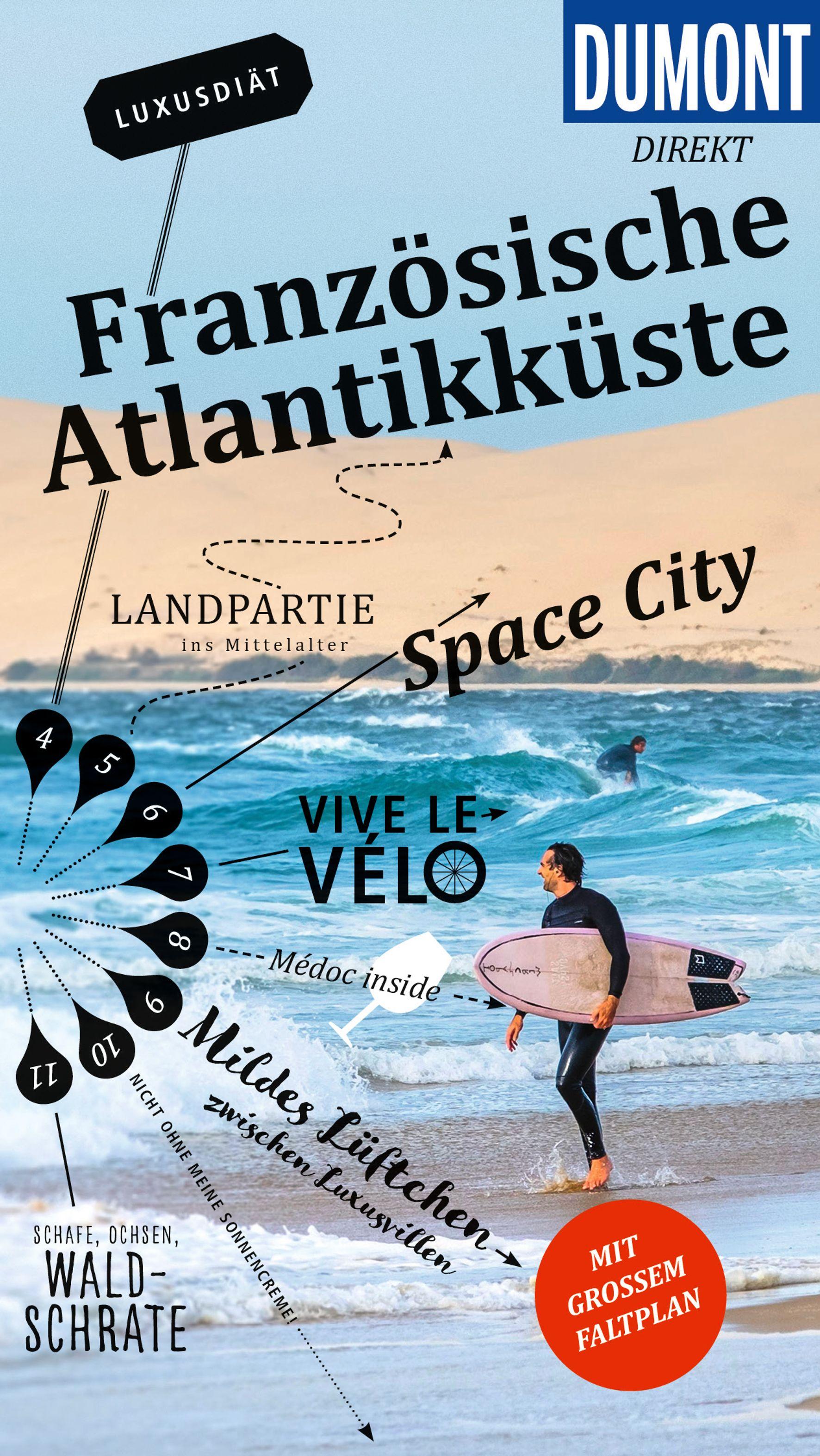 Vorderes Coverbild DUMONT direkt Reiseführer Französische Atlantikküste