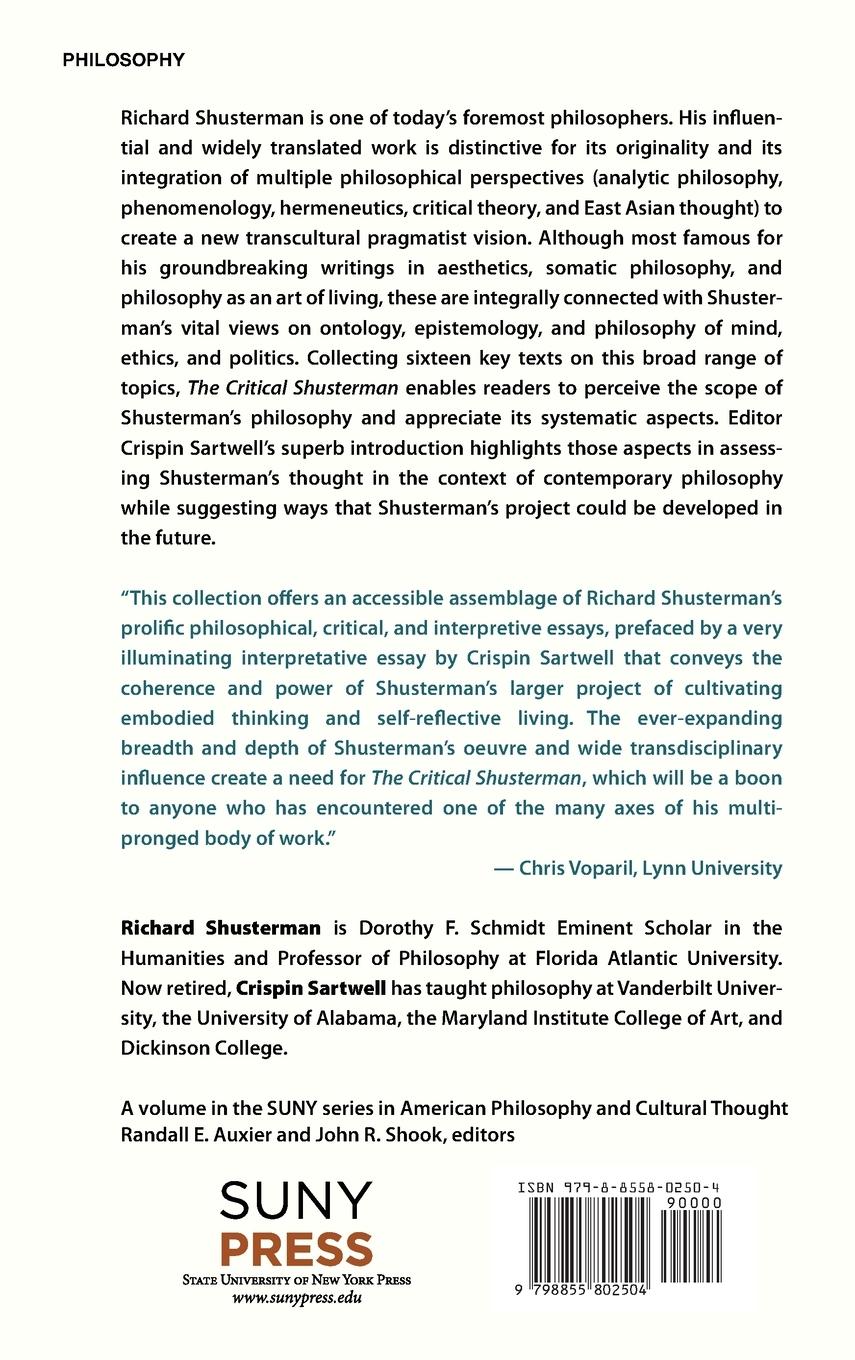 Rückseitencover The Critical Shusterman