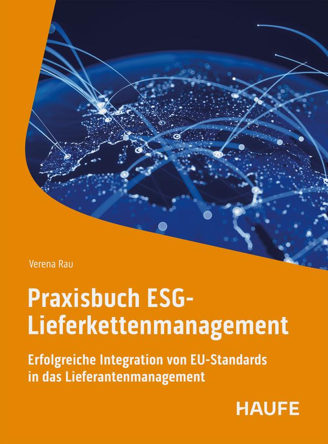 Vorderes Coverbild Praxisbuch ESG-Lieferkettenmanagement