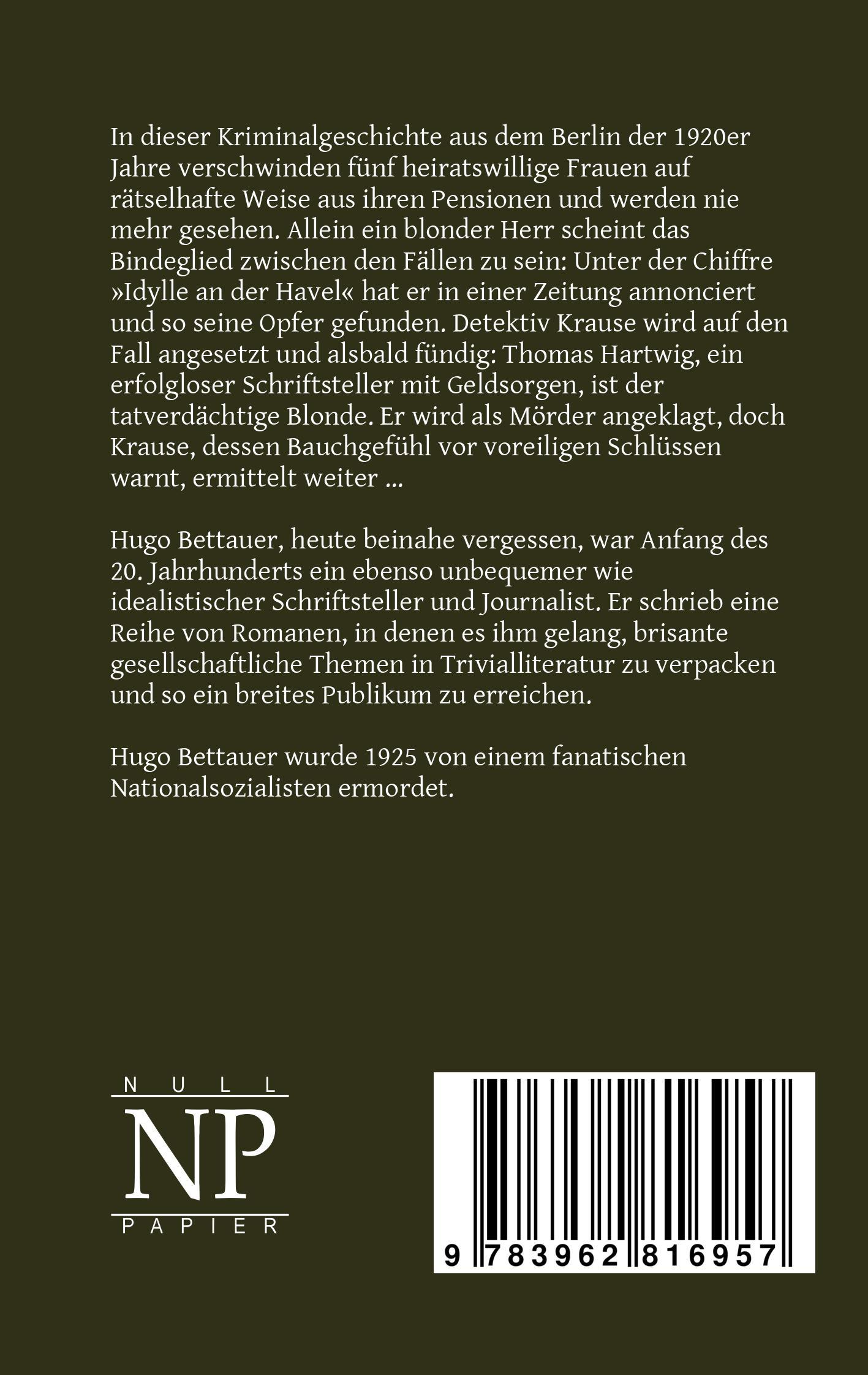 Rückseitencover Der Frauenmörder