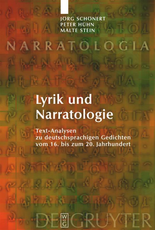Vorderes Coverbild Lyrik und Narratologie