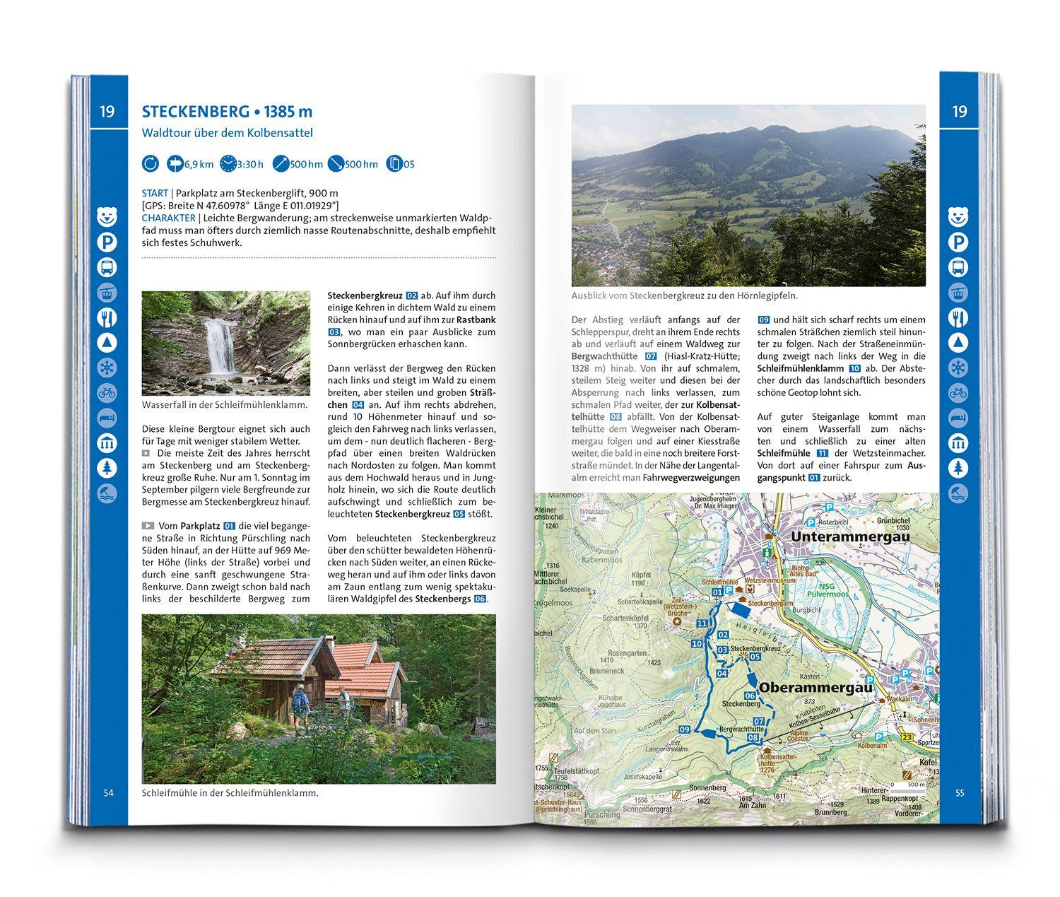 Beispielinhalt (Bild) KOMPASS Wanderlust Deutsche Alpen