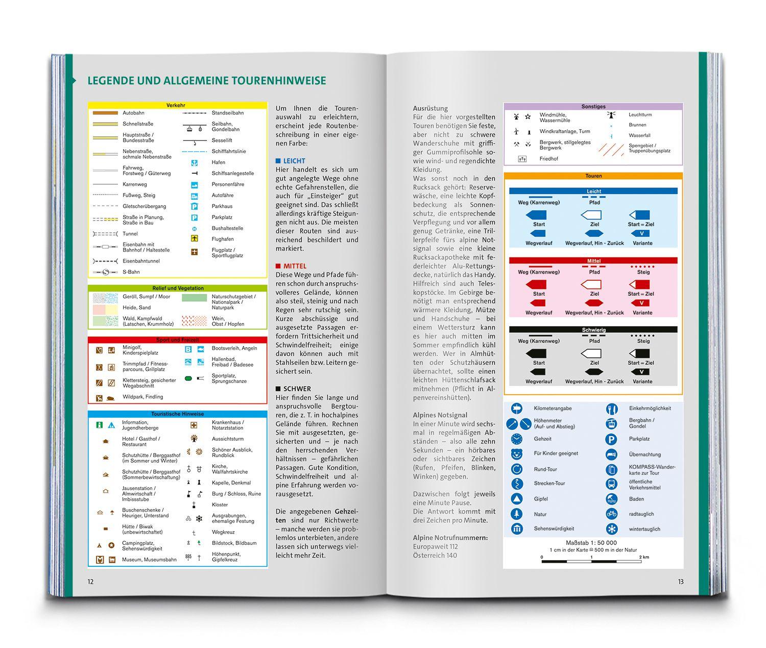 Beispielinhalt (Bild) KOMPASS Wanderlust Deutsche Alpen