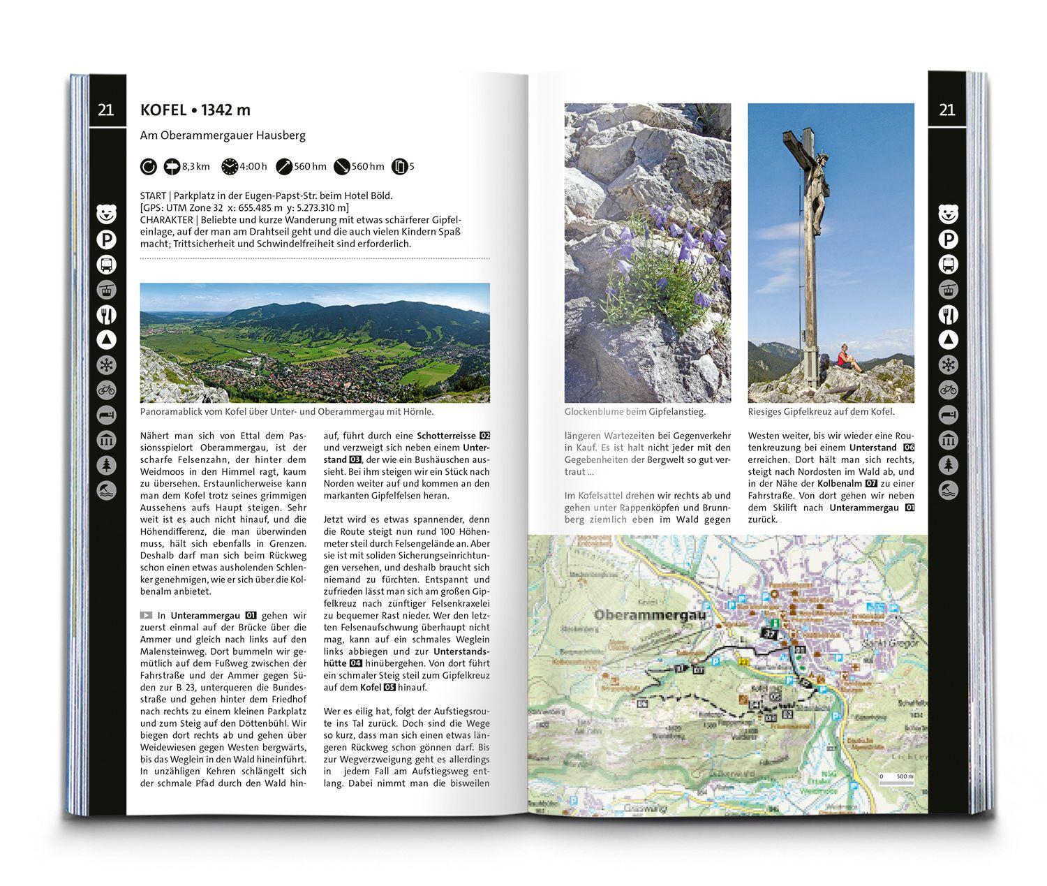 Beispielinhalt (Bild) KOMPASS Wanderlust Deutsche Alpen