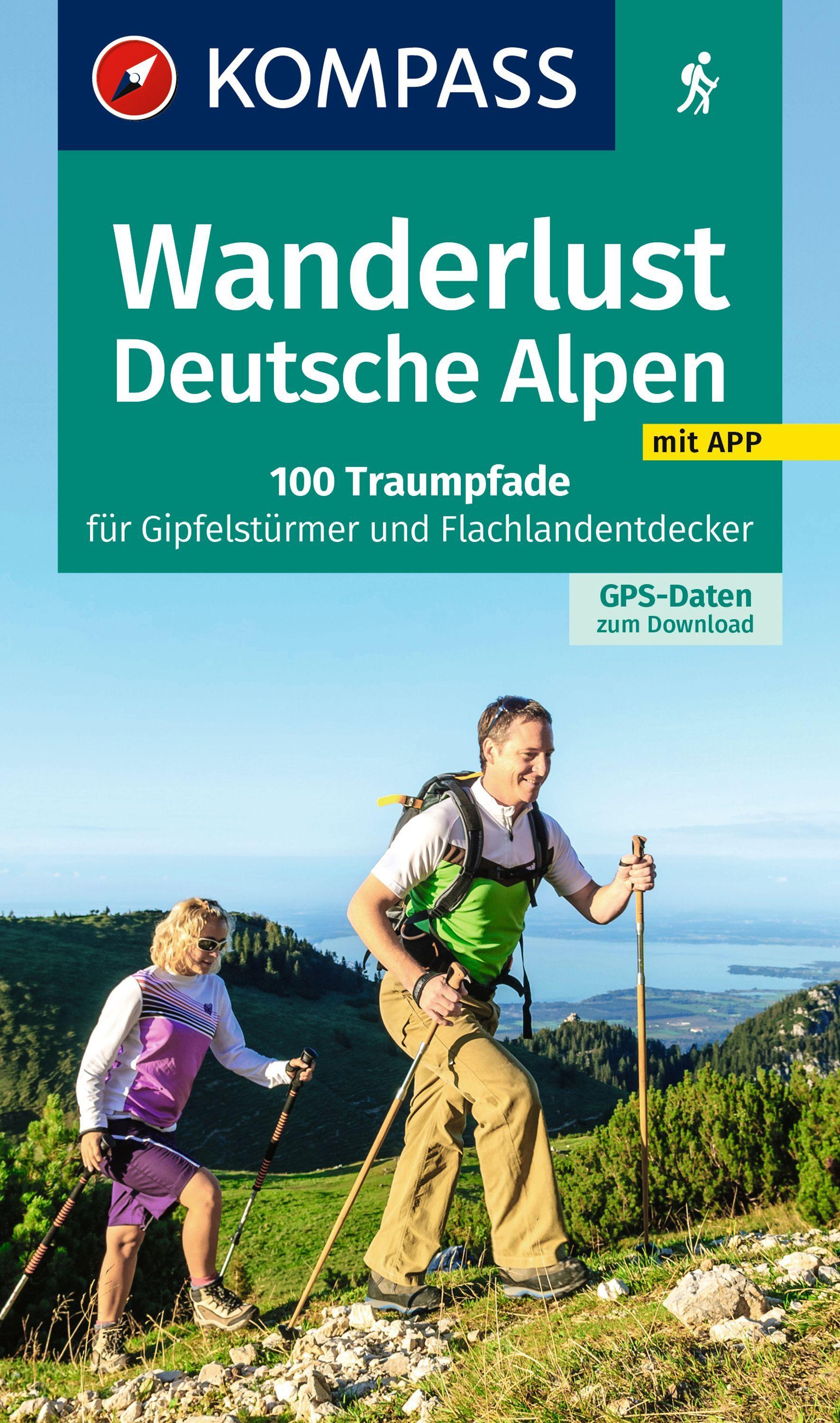 Vorderes Coverbild KOMPASS Wanderlust Deutsche Alpen