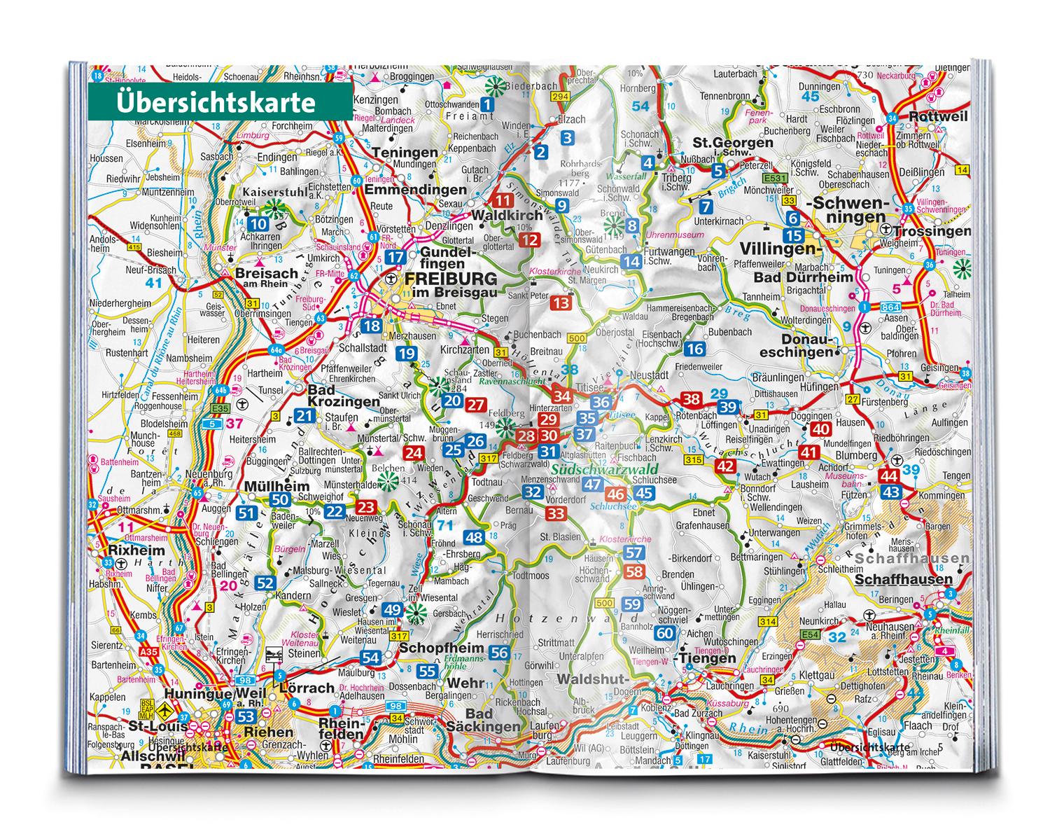 Beispielinhalt (Bild) KOMPASS Wanderführer Schwarzwald Süd mit Naturpark, Kaiserstuhl und Markgräflerland, 60 Touren mit Extra-Tourenkarte