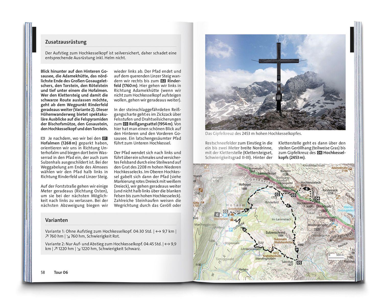 Beispielinhalt (Bild) KOMPASS Wanderführer Dachstein-Tauern Ost, 70 Touren mit Extra-Tourenkarte