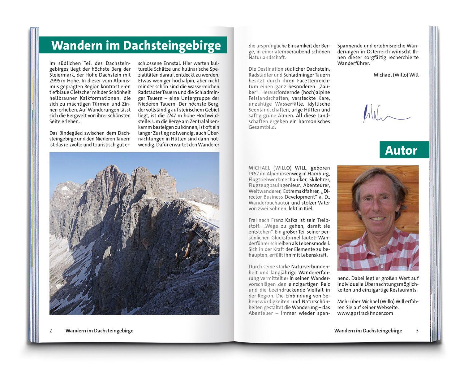 Beispielinhalt (Bild) KOMPASS Wanderführer Dachstein-Tauern Ost, 70 Touren mit Extra-Tourenkarte