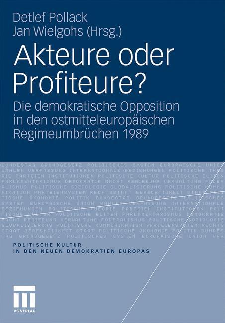 Vorderes Coverbild Akteure oder Profiteure?