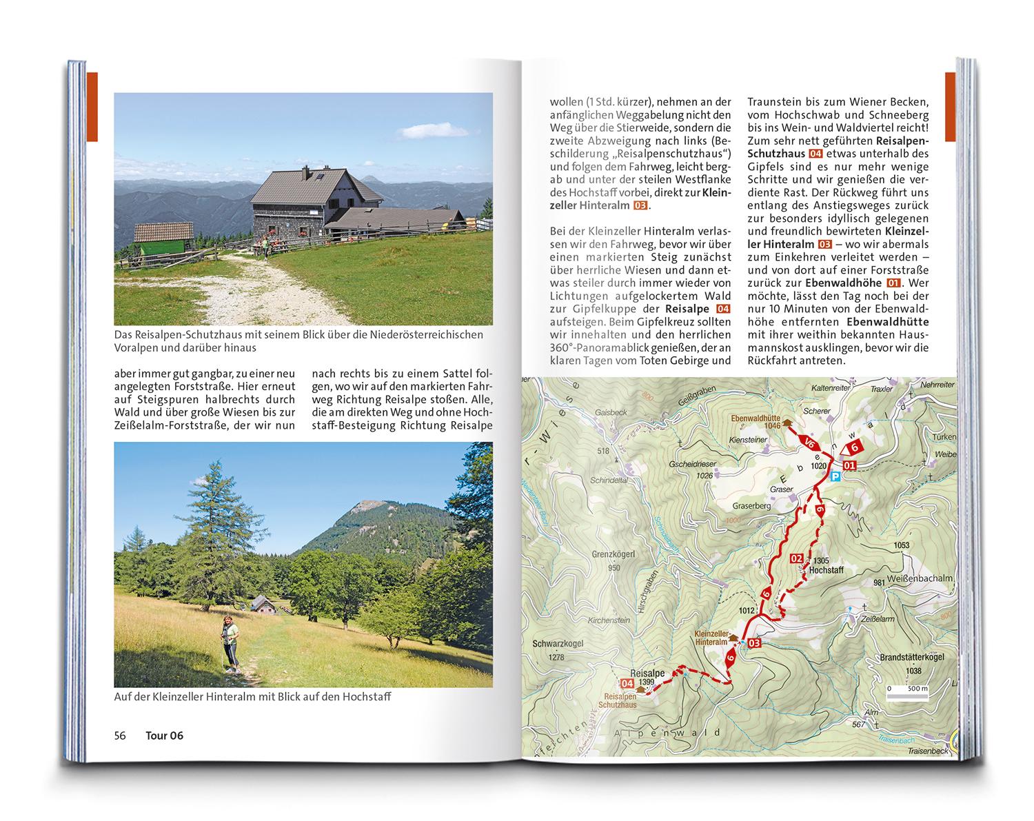 Beispielinhalt (Bild) KOMPASS Wanderführer Wiener Hausberge, 60 Touren mit Extra-Tourenkarte