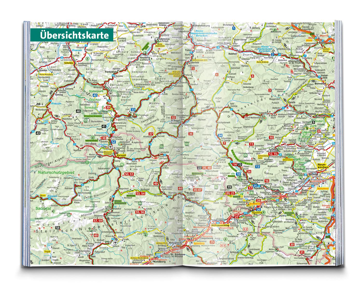 Beispielinhalt (Bild) KOMPASS Wanderführer Wiener Hausberge, 60 Touren mit Extra-Tourenkarte