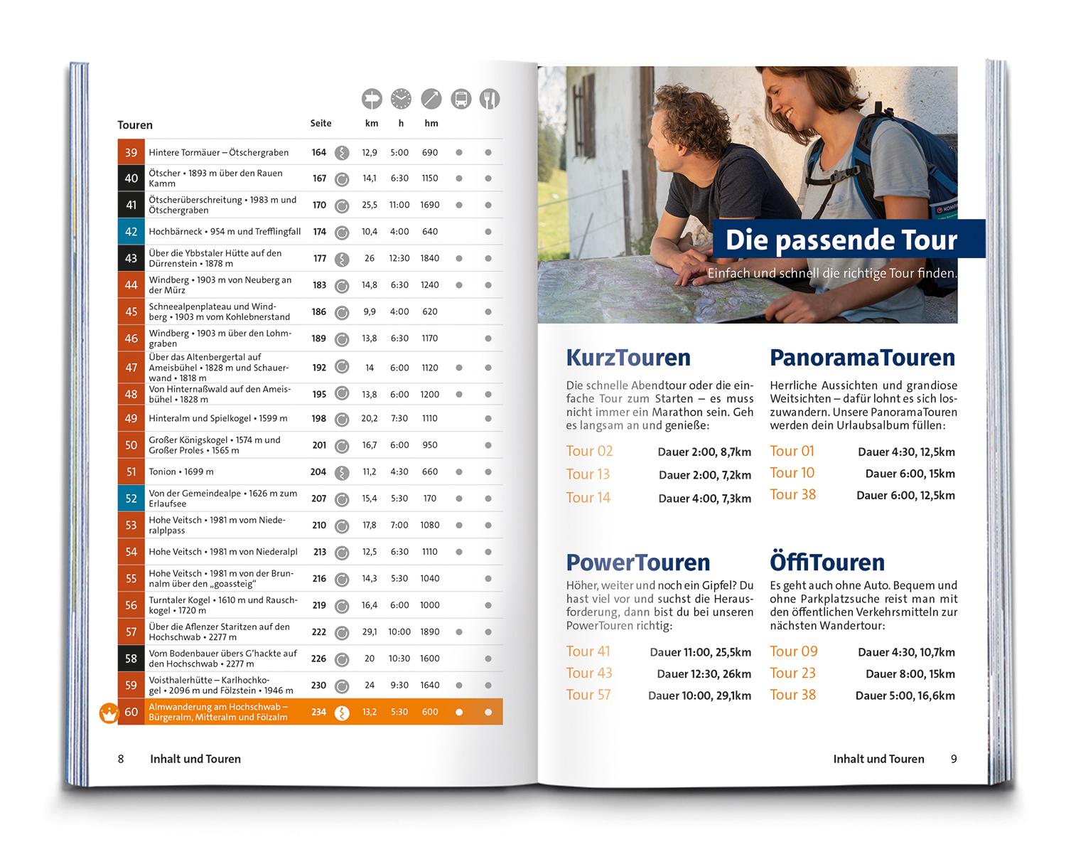 Beispielinhalt (Bild) KOMPASS Wanderführer Wiener Hausberge, 60 Touren mit Extra-Tourenkarte
