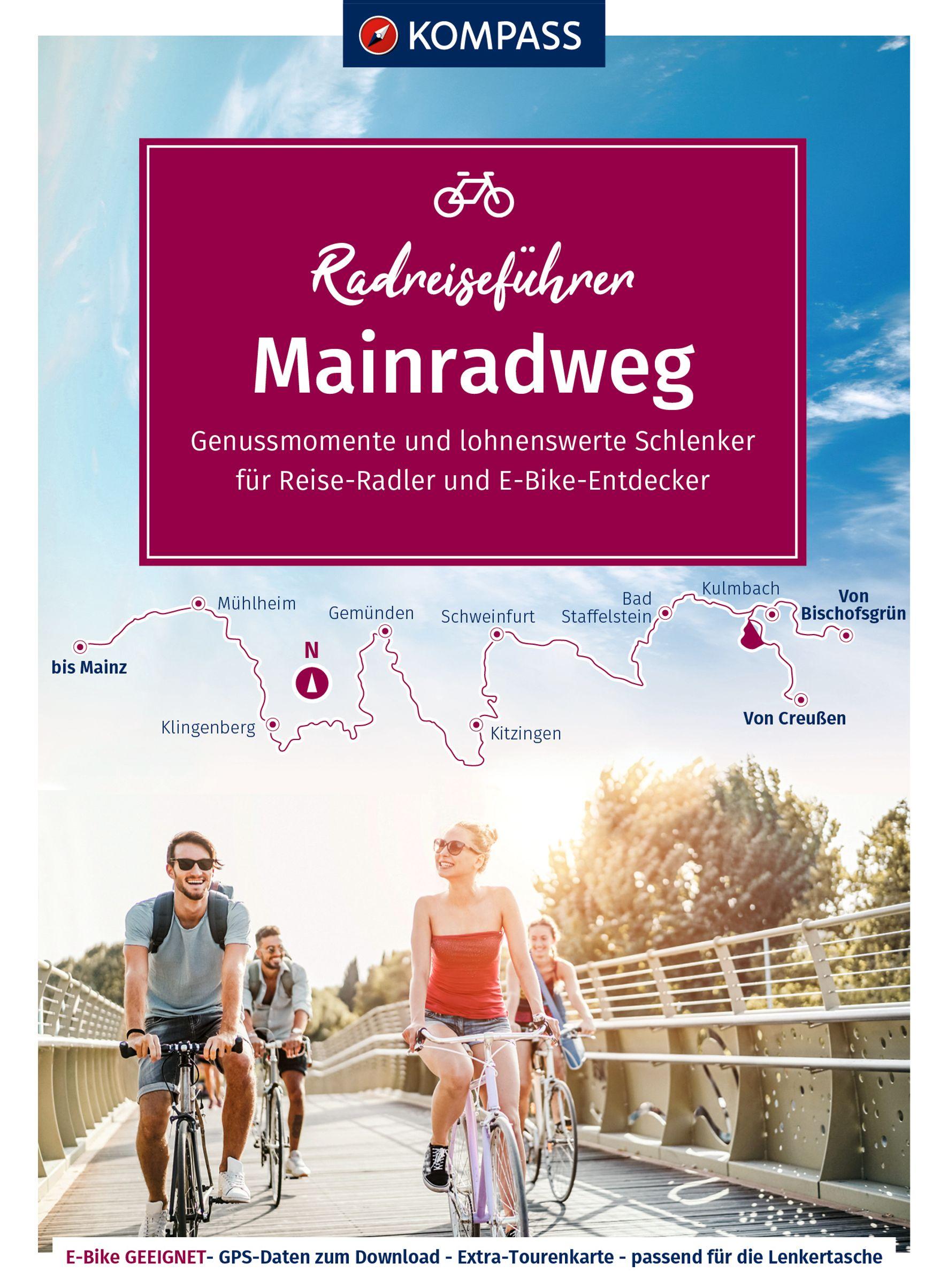 Vorderes Coverbild KOMPASS Radreiseführer Mainradweg
