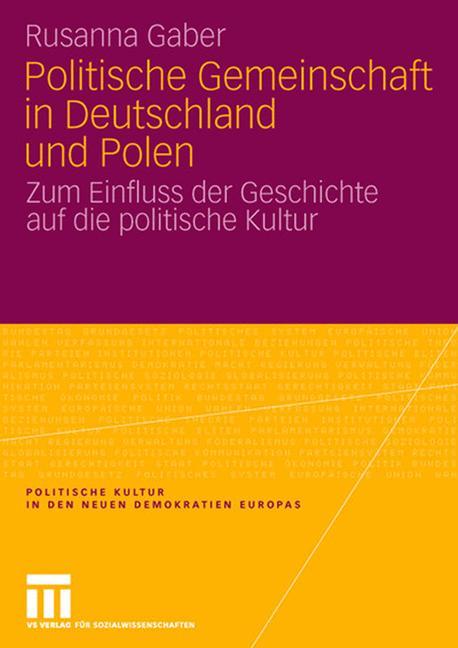 Vorderes Coverbild Politische Gemeinschaft in Deutschland und Polen