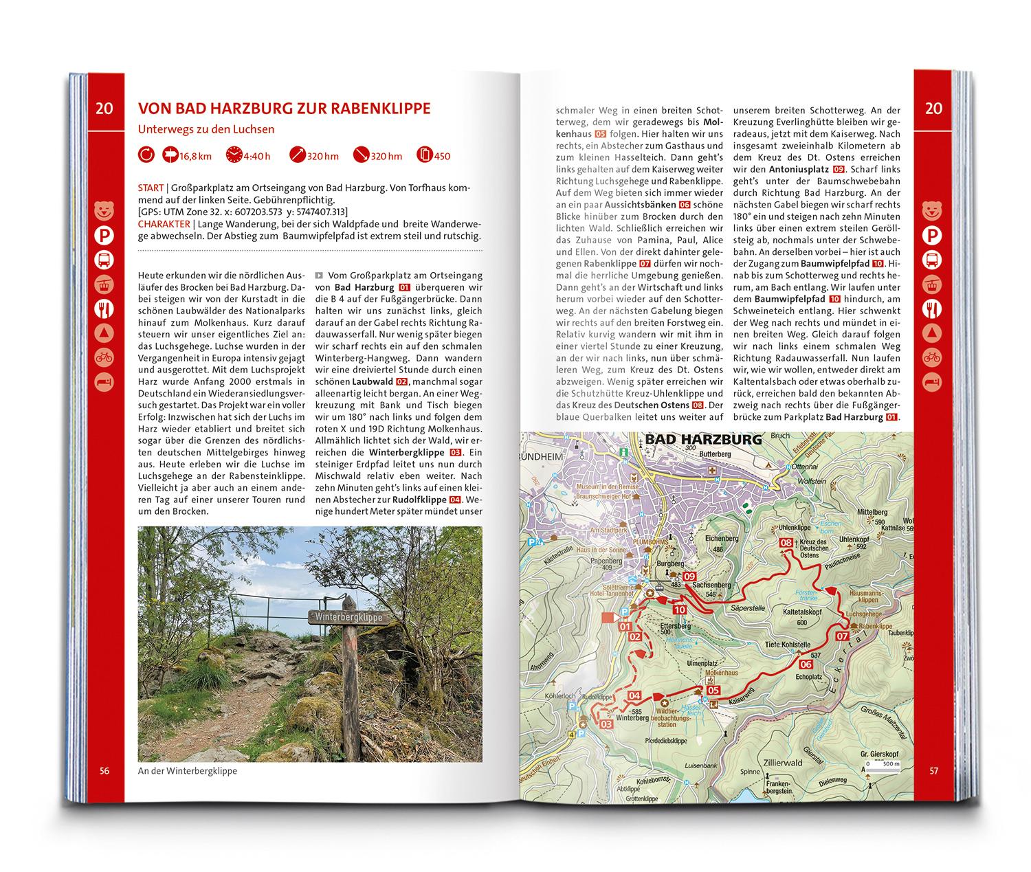 Beispielinhalt (Bild) KOMPASS Wanderlust Harz