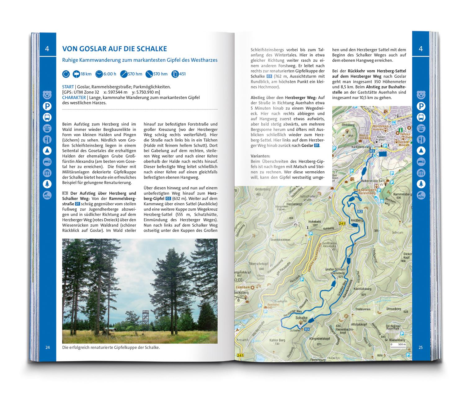Beispielinhalt (Bild) KOMPASS Wanderlust Harz