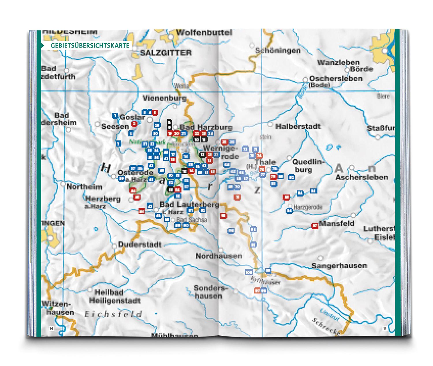 Beispielinhalt (Bild) KOMPASS Wanderlust Harz