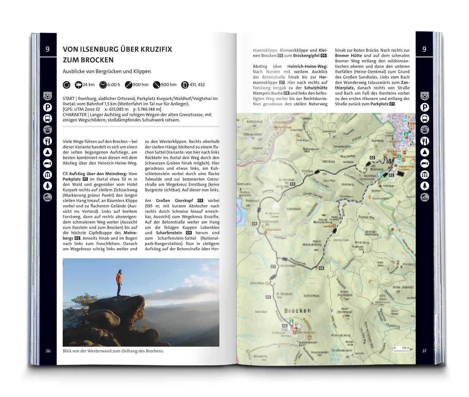 Beispielinhalt (Bild) KOMPASS Wanderlust Harz