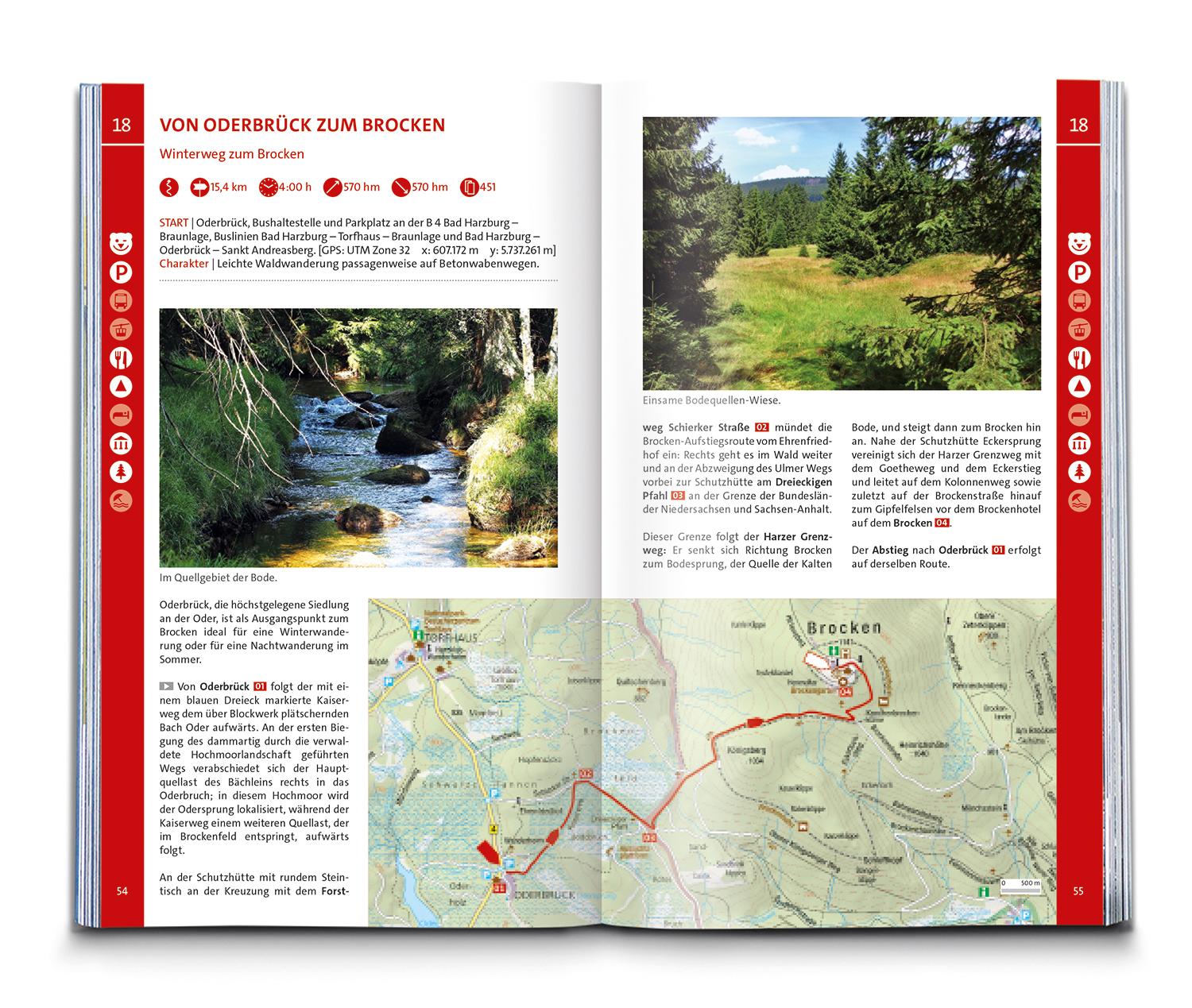 Beispielinhalt (Bild) KOMPASS Wanderlust Harz