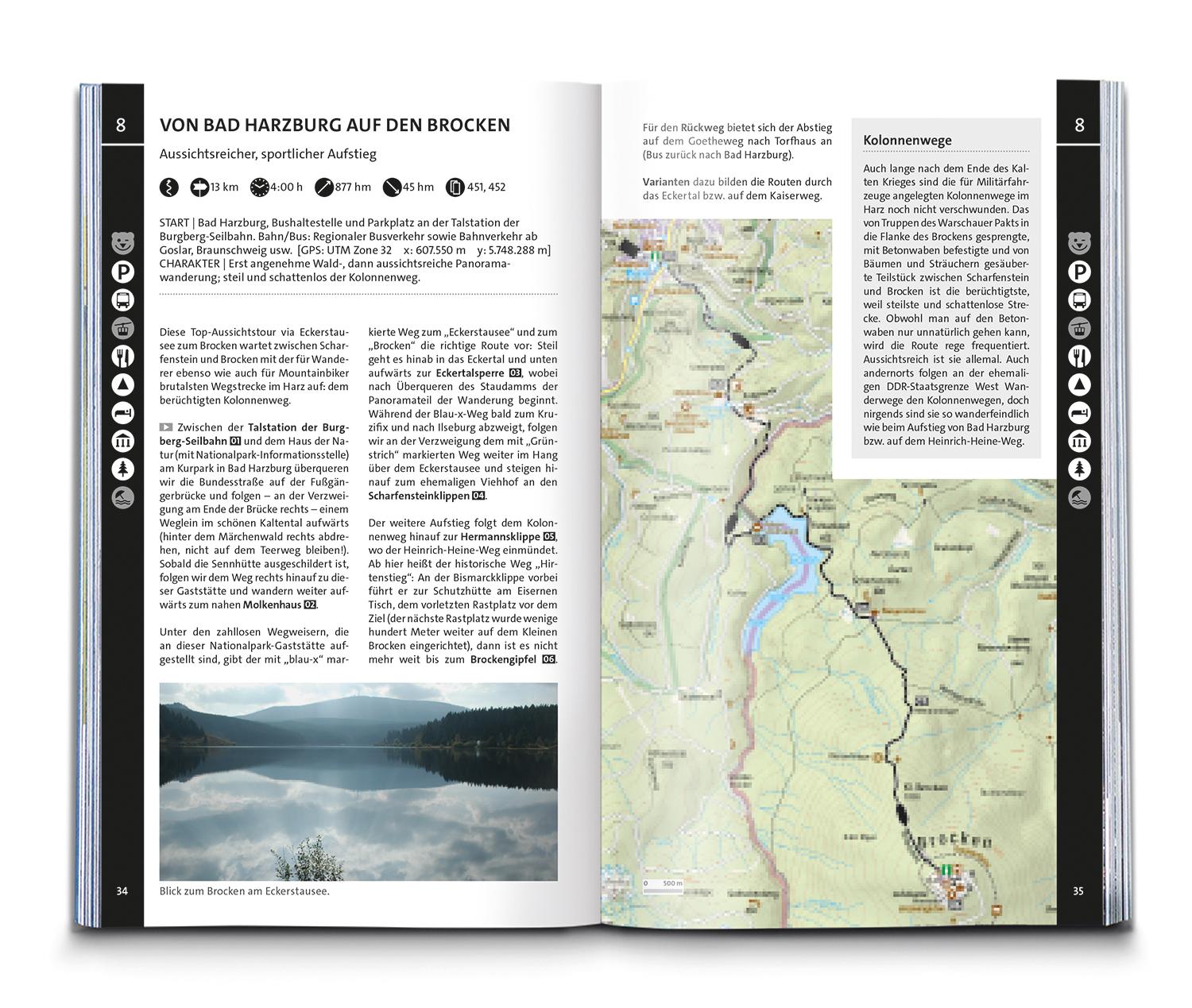 Beispielinhalt (Bild) KOMPASS Wanderlust Harz