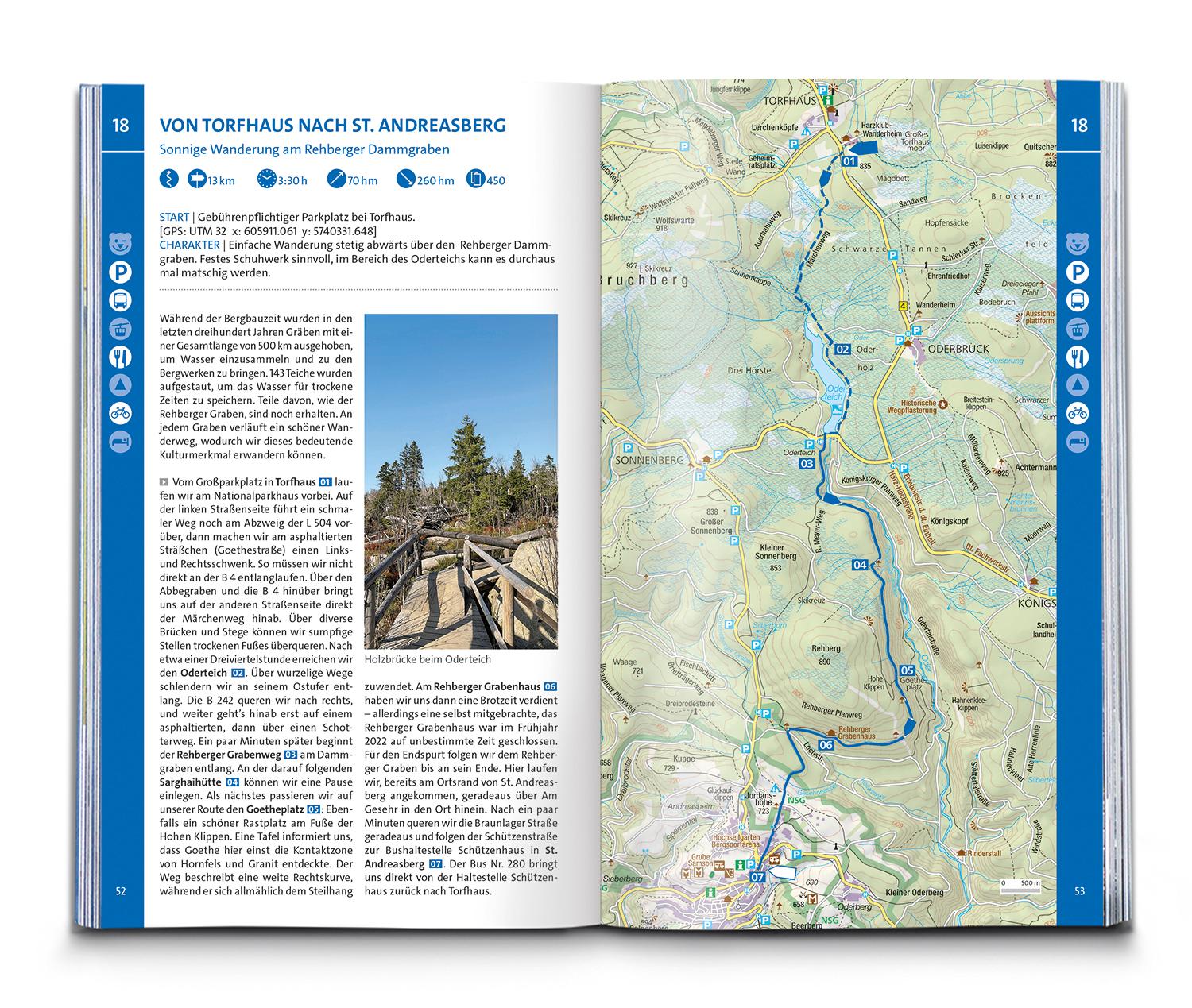 Beispielinhalt (Bild) KOMPASS Wanderlust Harz