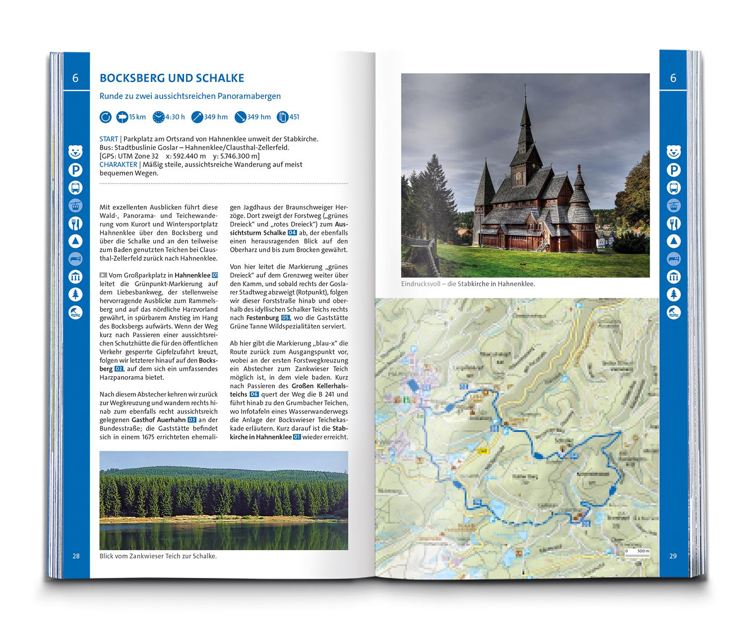 Beispielinhalt (Bild) KOMPASS Wanderlust Harz