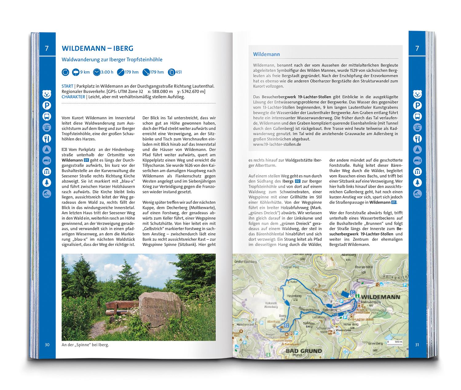 Beispielinhalt (Bild) KOMPASS Wanderlust Harz