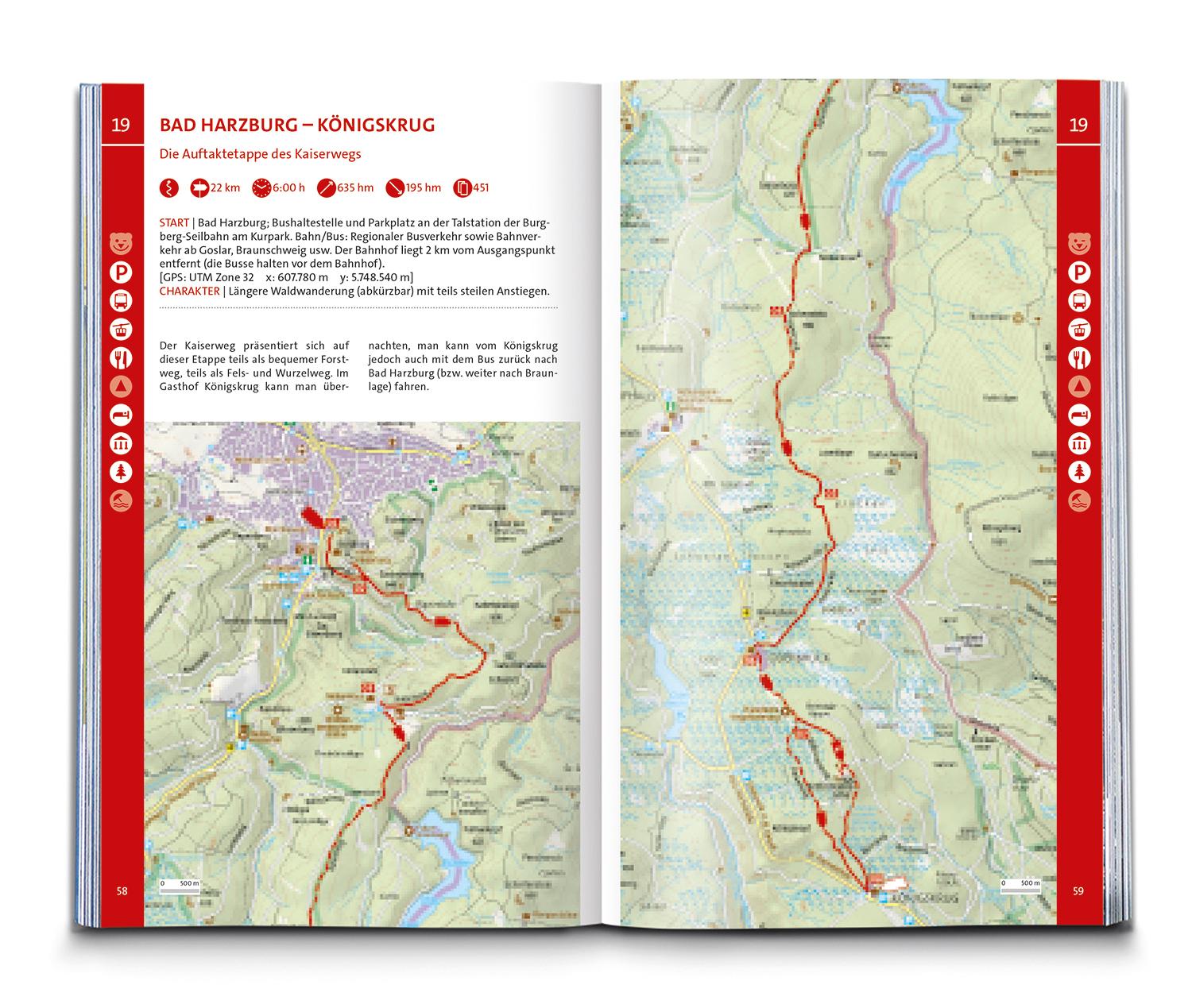 Beispielinhalt (Bild) KOMPASS Wanderlust Harz