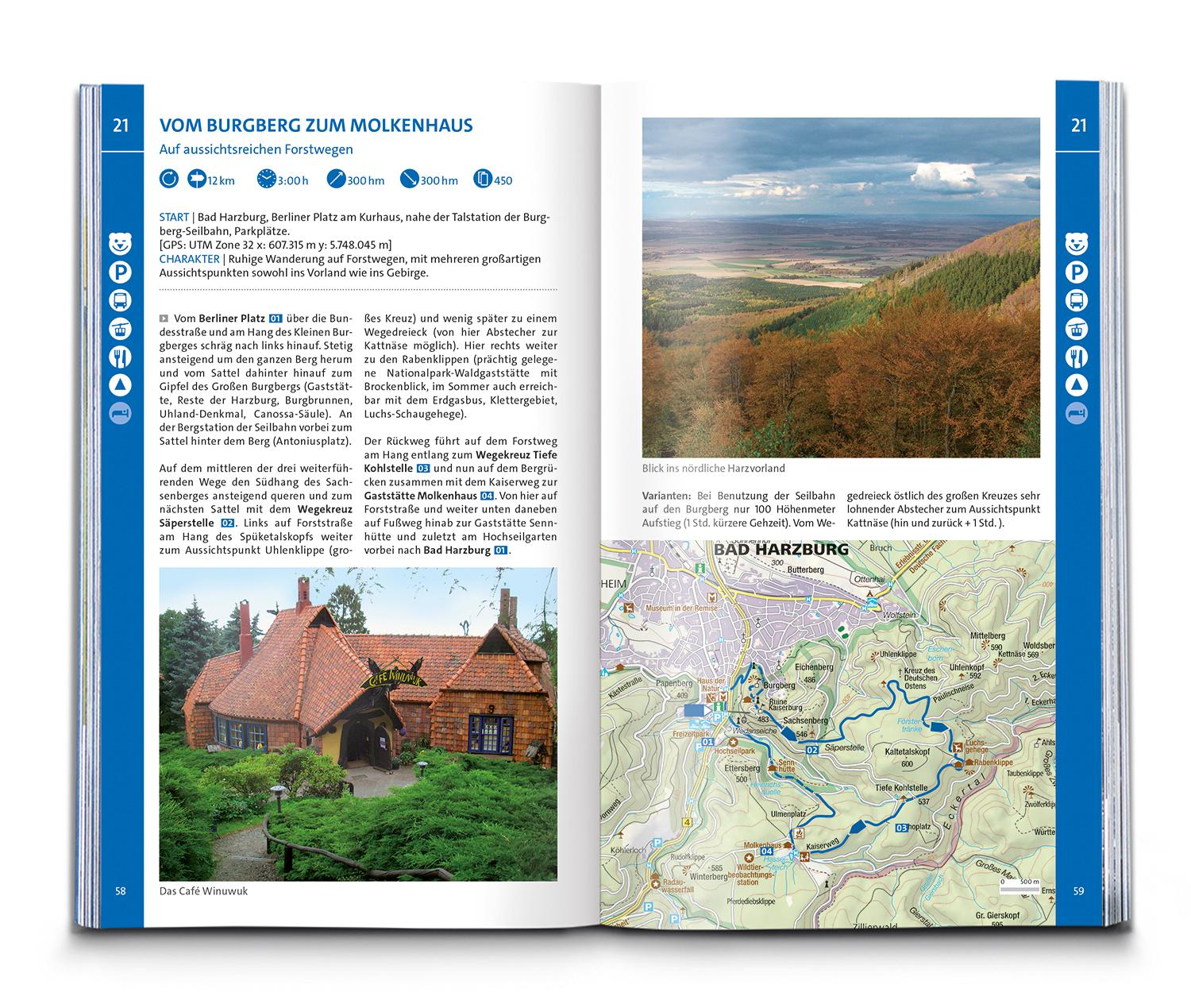 Beispielinhalt (Bild) KOMPASS Wanderlust Harz