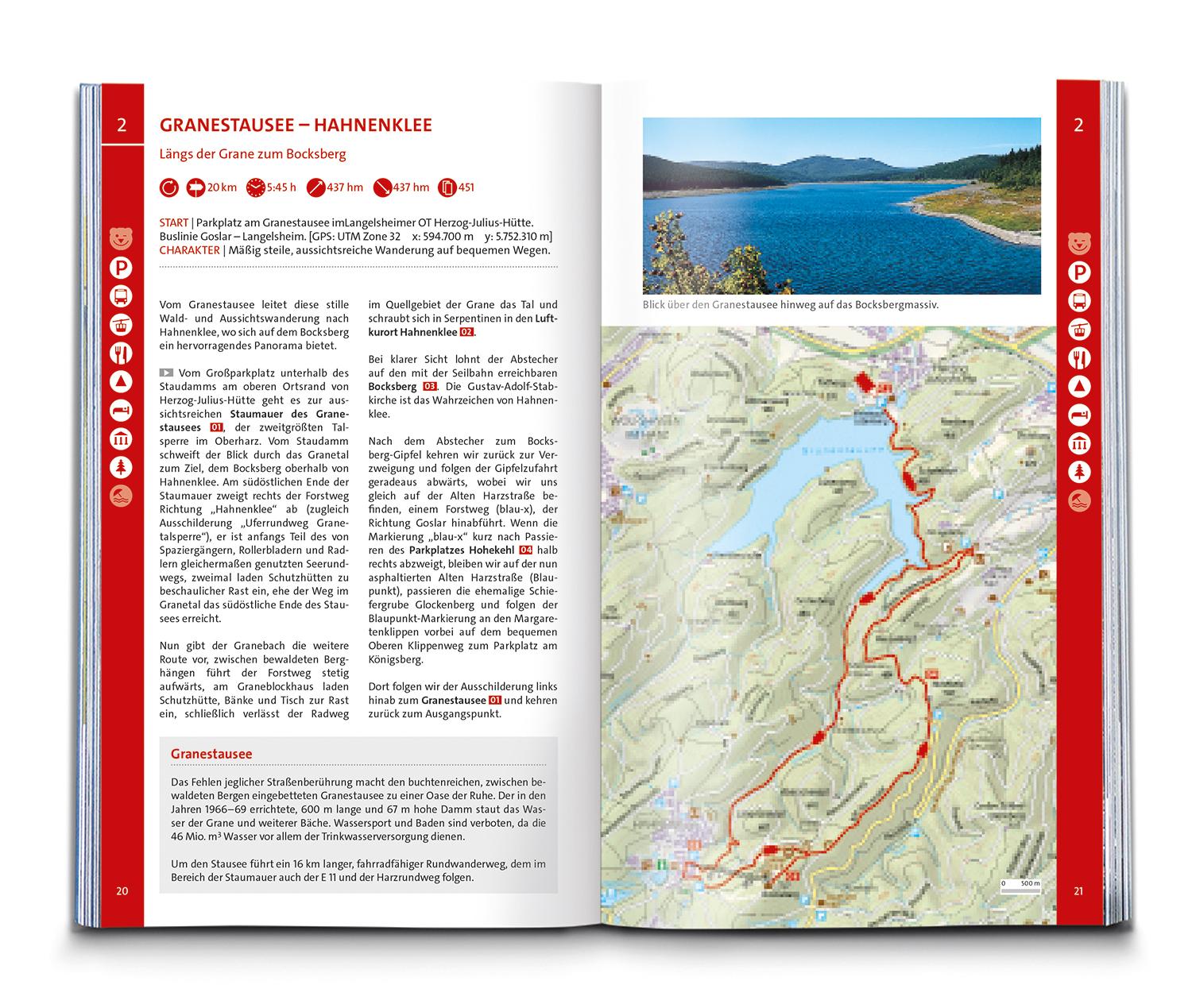 Beispielinhalt (Bild) KOMPASS Wanderlust Harz