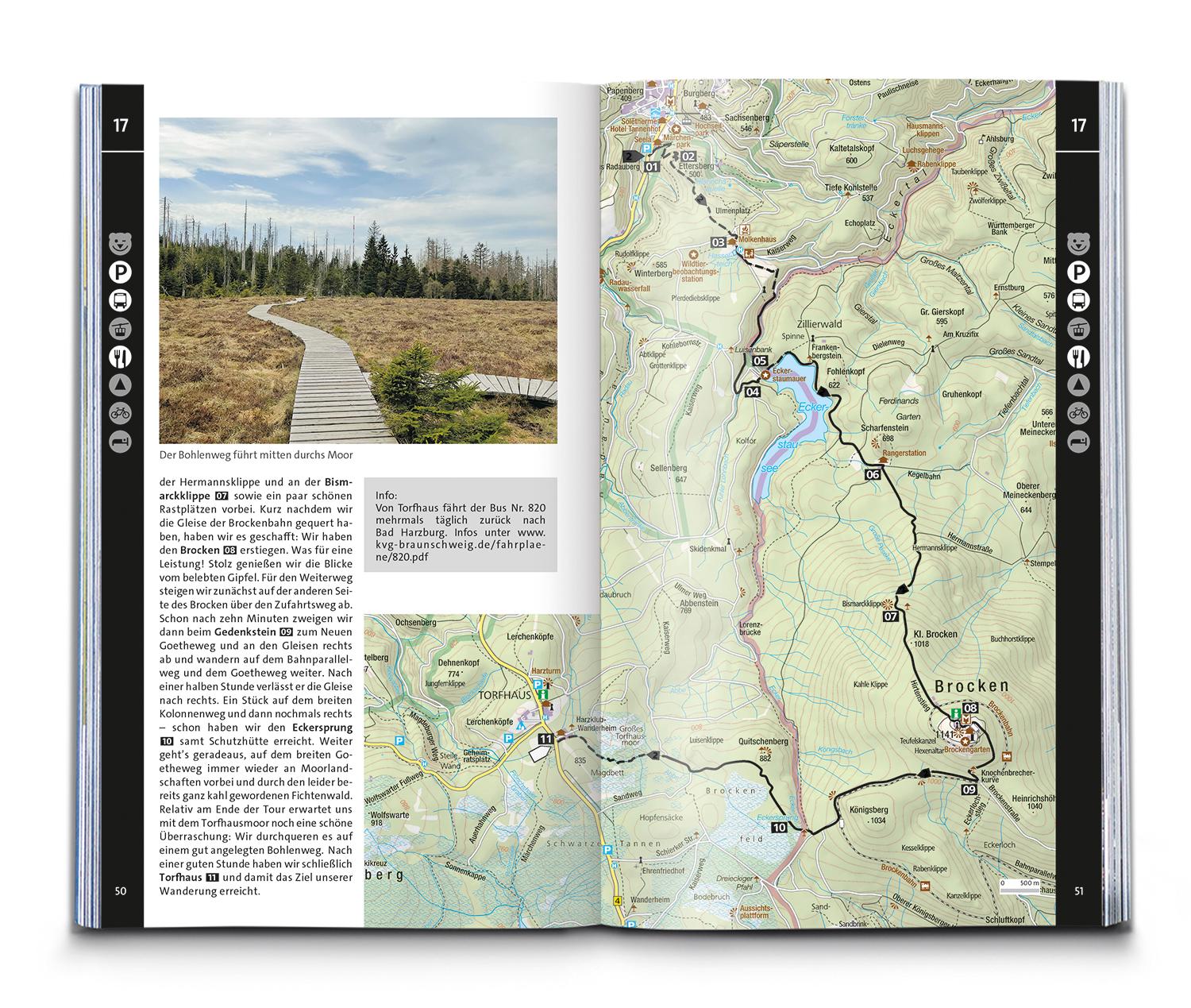 Beispielinhalt (Bild) KOMPASS Wanderlust Harz