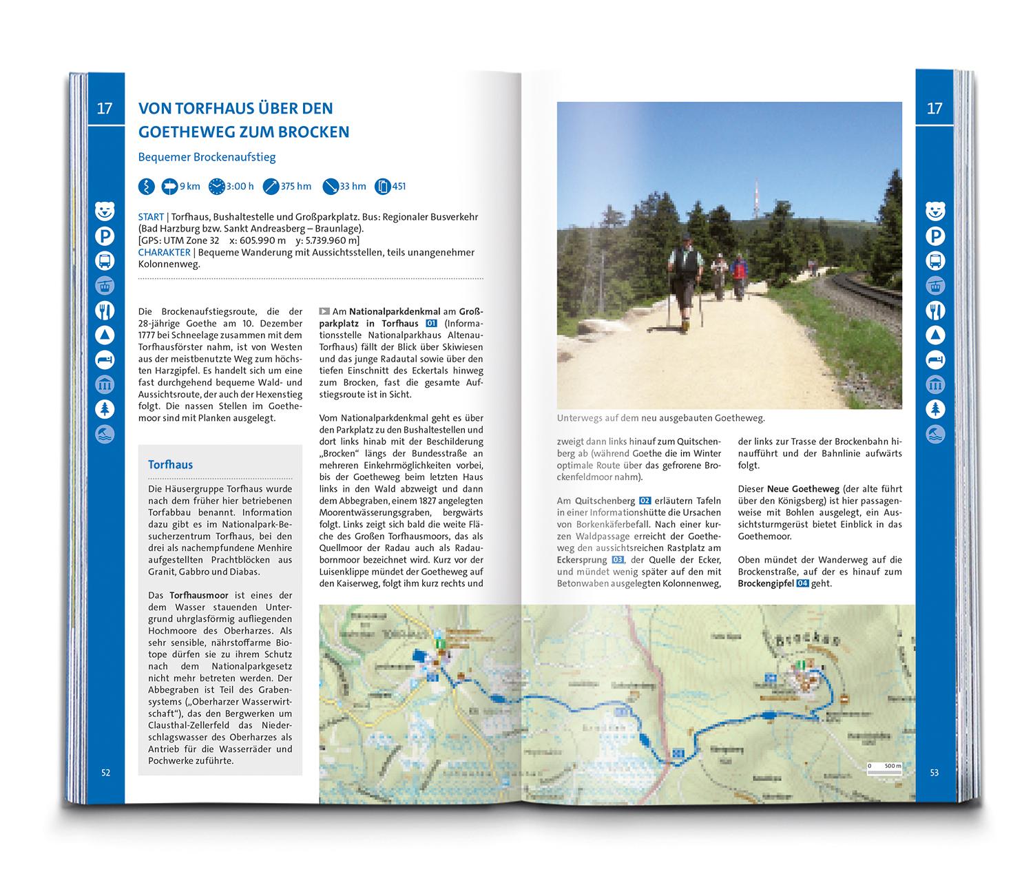 Beispielinhalt (Bild) KOMPASS Wanderlust Harz