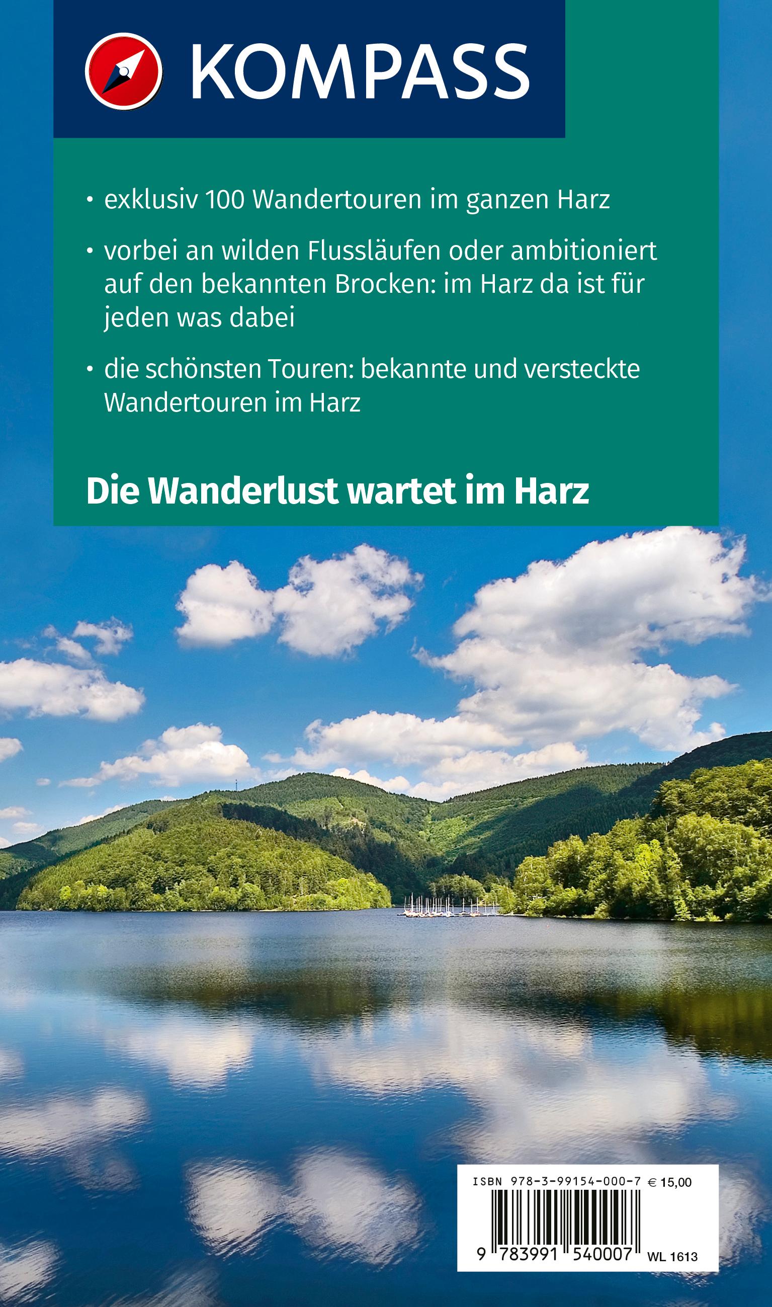 Rückseitencover KOMPASS Wanderlust Harz