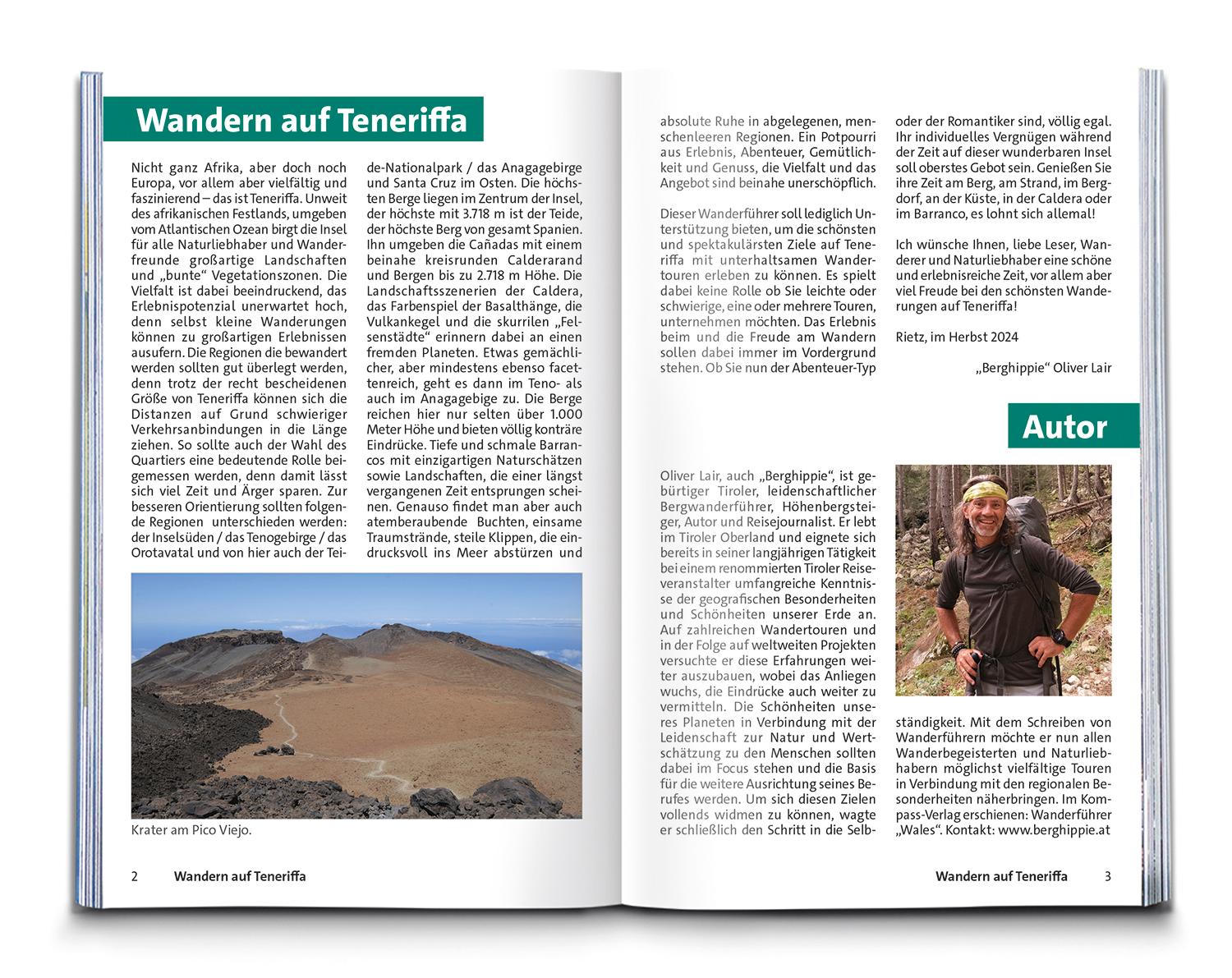 Beispielinhalt (Bild) KOMPASS Wanderführer Teneriffa, 90 Touren mit Extra-Tourenkarte