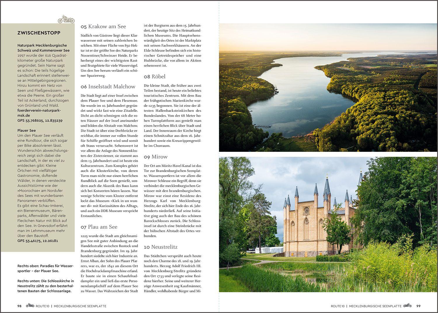 Beispielinhalt (Bild) KUNTH Abgefahren, Unentdeckte Bikertouren in Deutschland