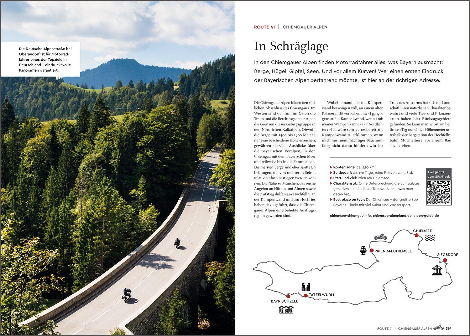 Beispielinhalt (Bild) KUNTH Abgefahren, Unentdeckte Bikertouren in Deutschland