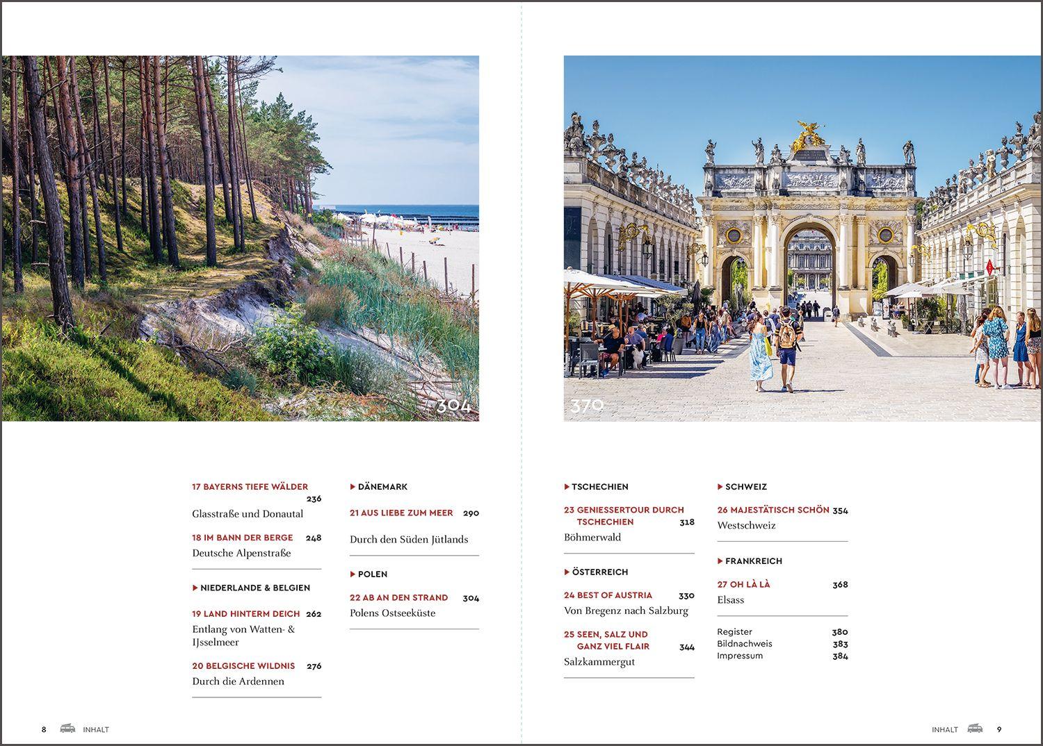 Beispielinhalt (Bild) KUNTH Mit dem Wohnmobil durch Deutschland und zu unseren Nachbarn