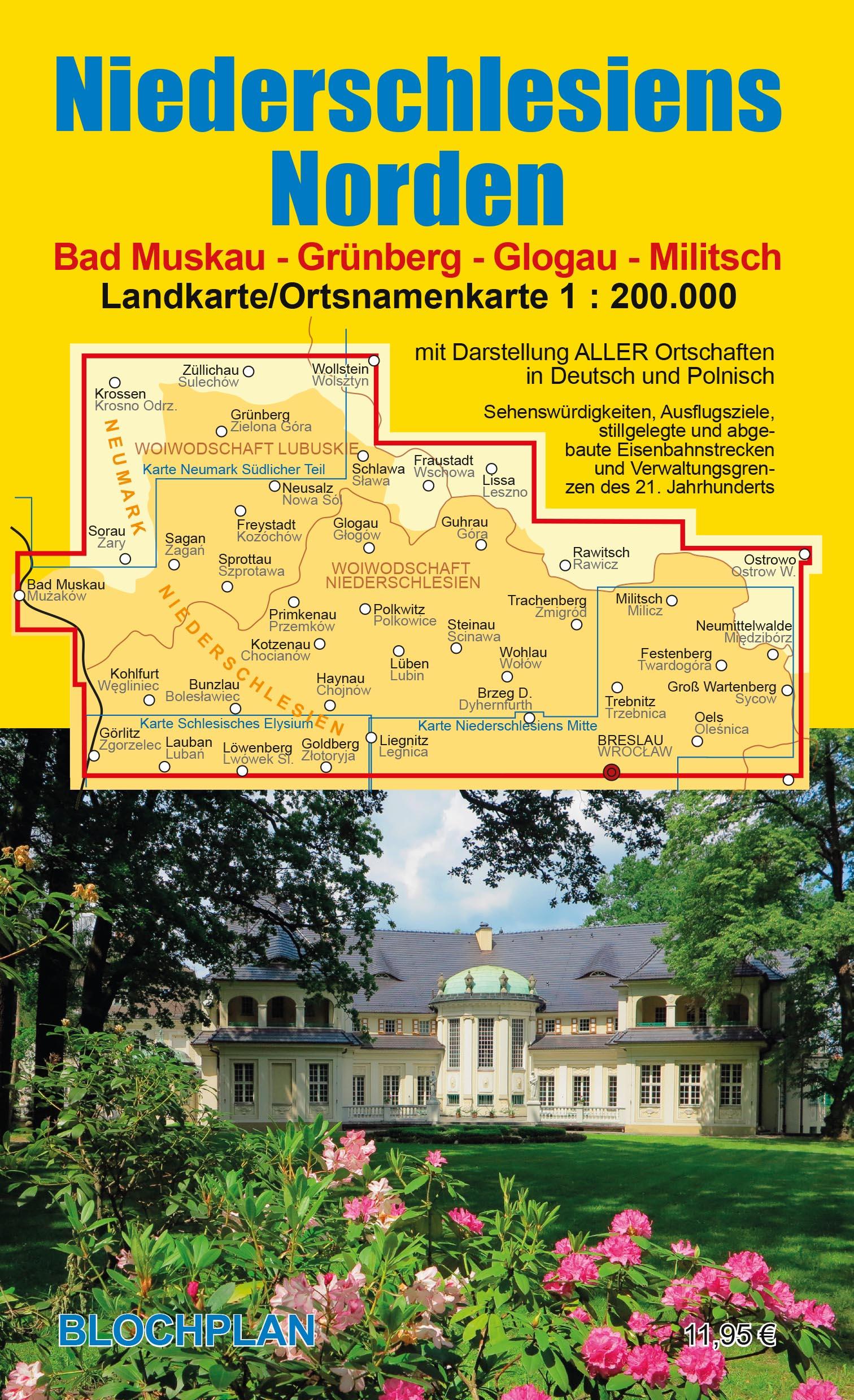 Vorderes Coverbild Landkarte Niederschlesiens Norden