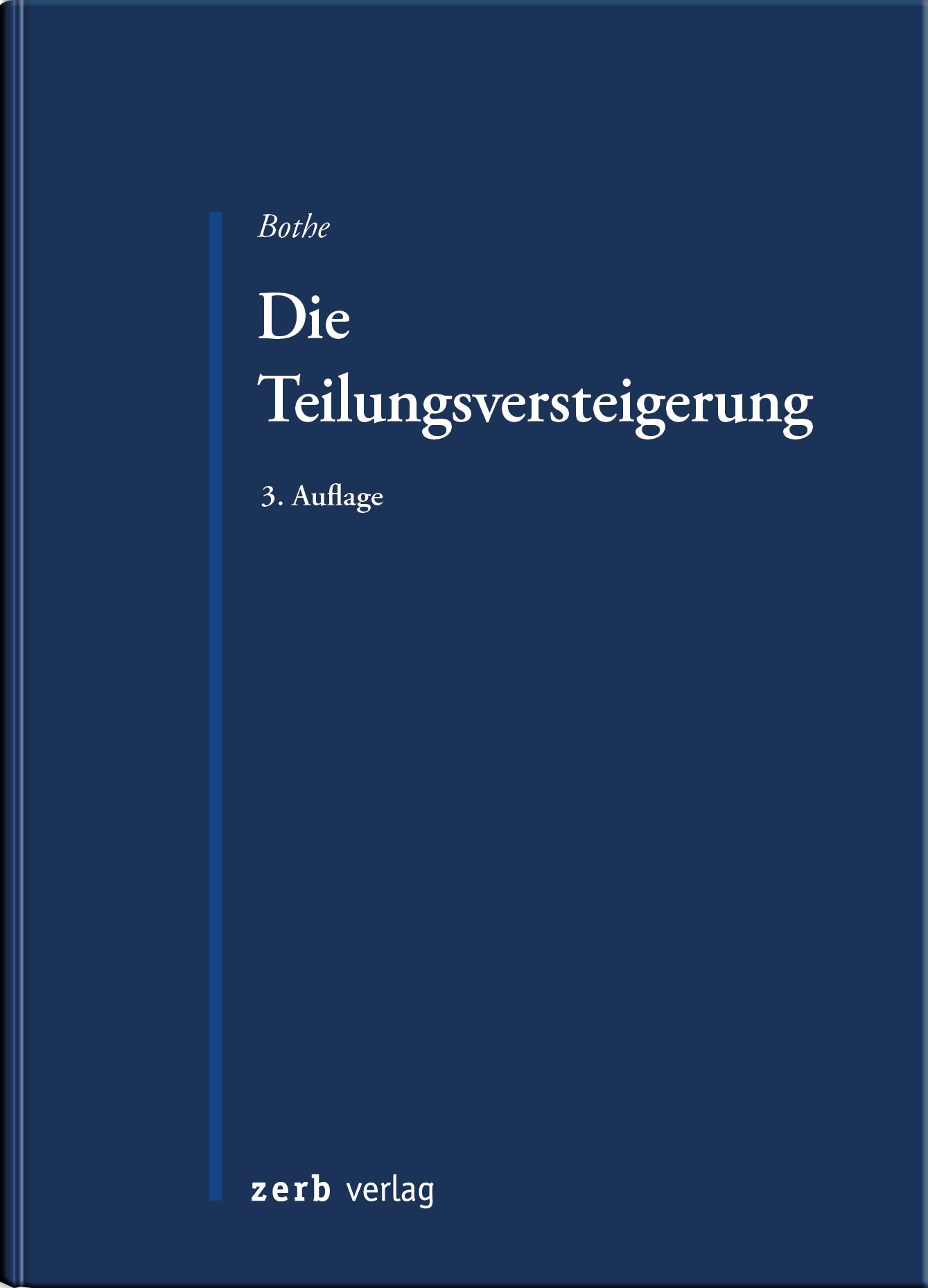Vorderes Coverbild Die Teilungsversteigerung