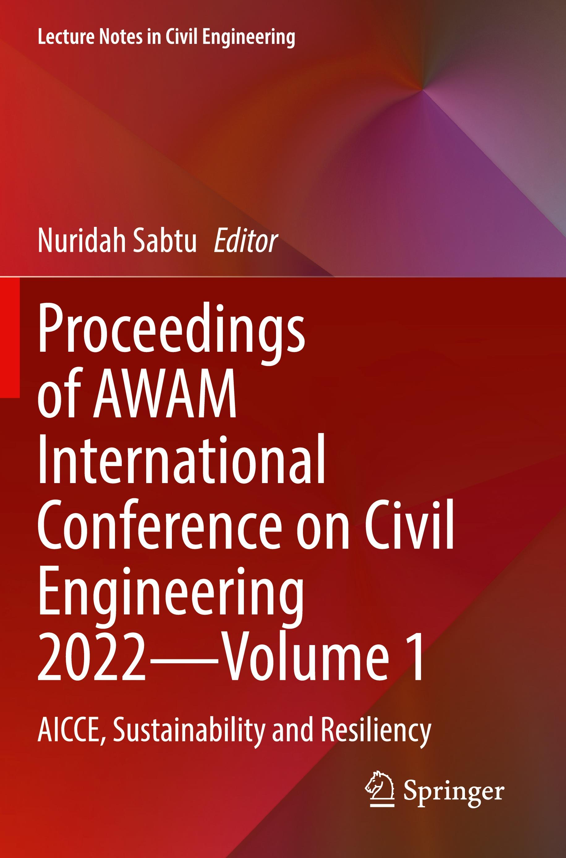 Vorderes Coverbild Proceedings of AWAM International Conference on Civil Engineering 2022-Volume 1
