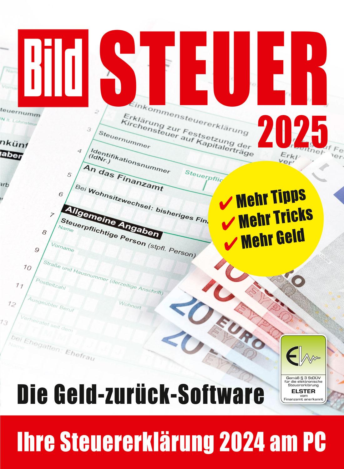 Vorderes Coverbild BILD-Steuer (Steuerjahr 2024) (Code in a Box)