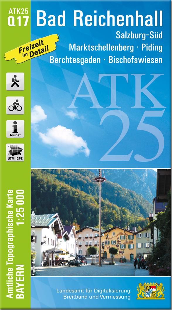 Vorderes Coverbild ATK25-Q17 Bad Reichenhall (Amtliche Topographische Karte 1:25000)