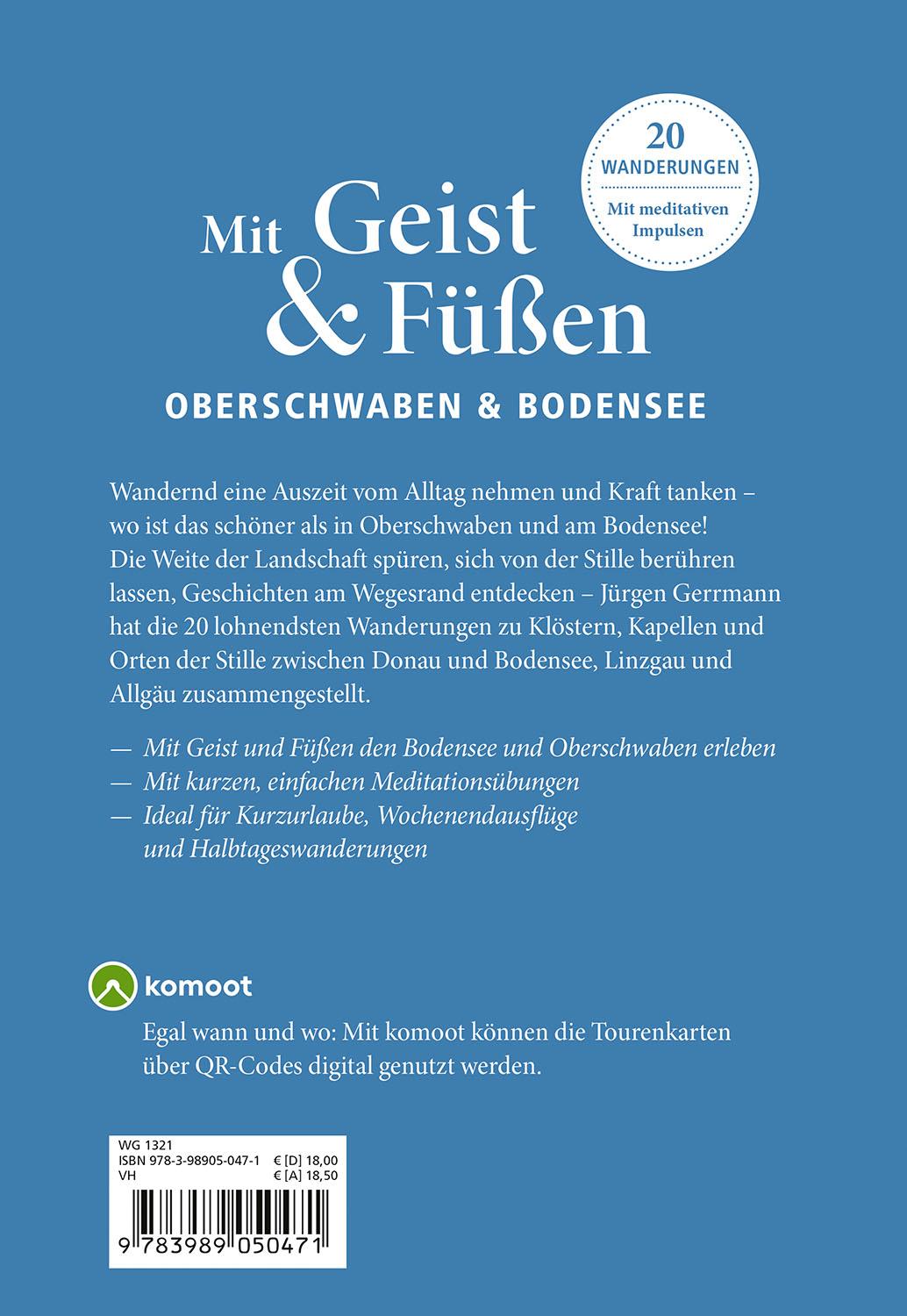 Rückseitencover Mit Geist & Füßen in Oberschwaben und am Bodensee
