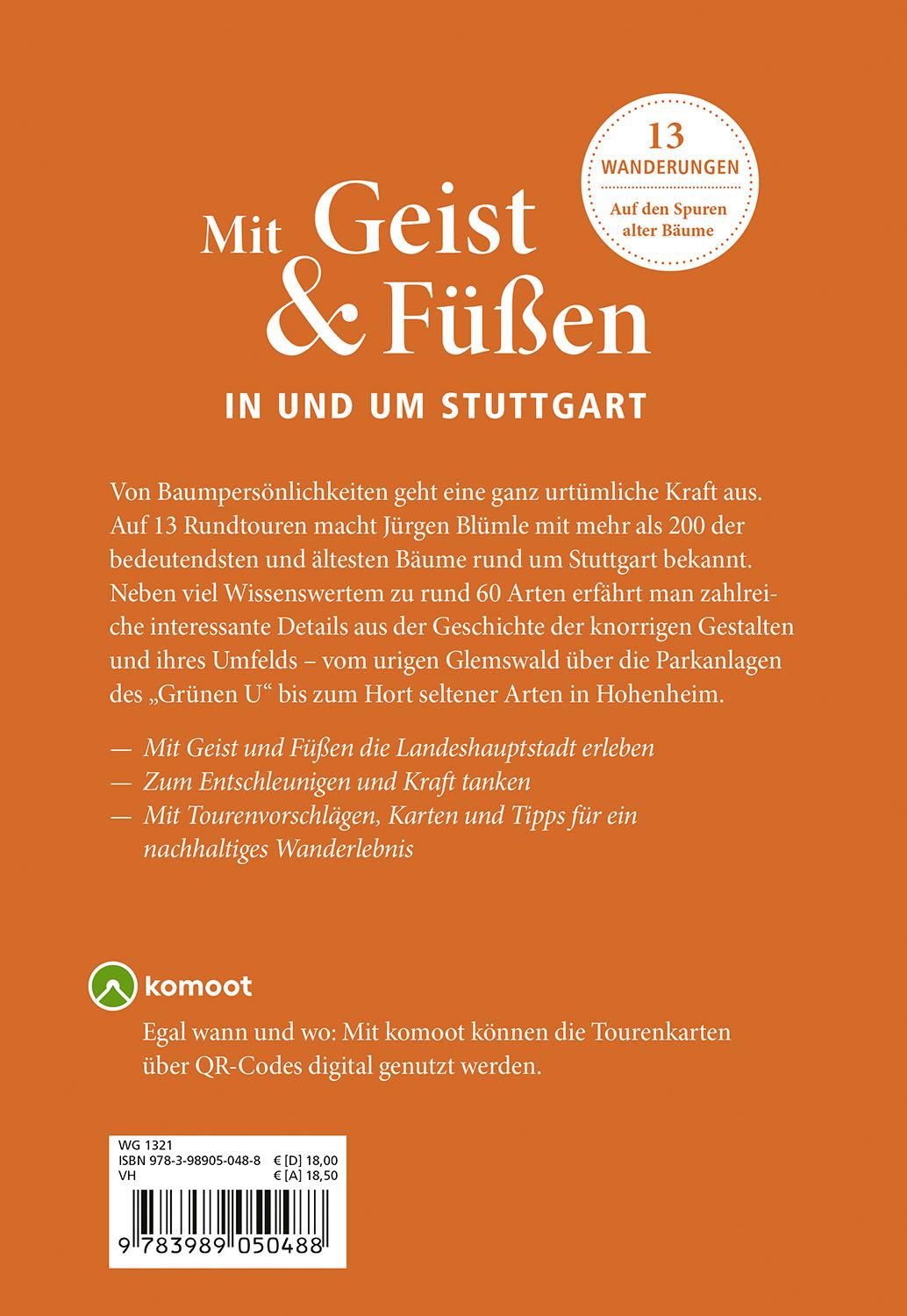 Rückseitencover Mit Geist und Füßen in und um Stuttgart