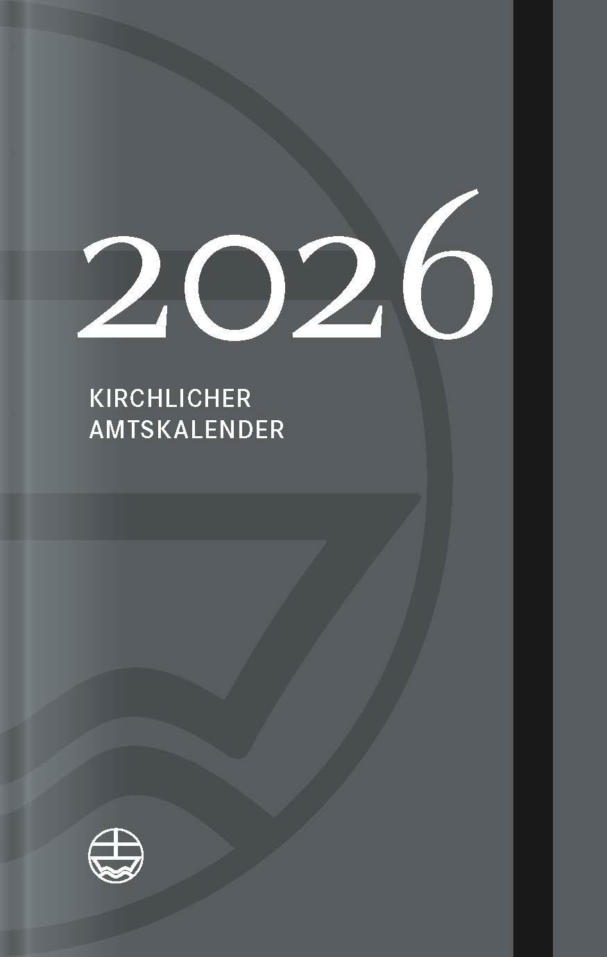 Vorderes Coverbild Kirchlicher Amtskalender 2026 - grau