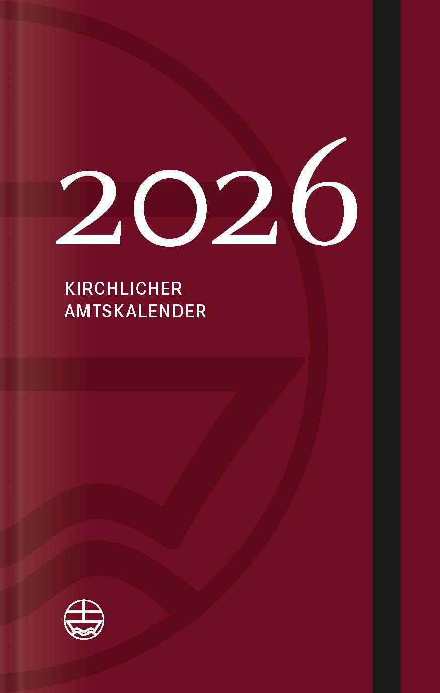 Vorderes Coverbild Kirchlicher Amtskalender 2026 - rot