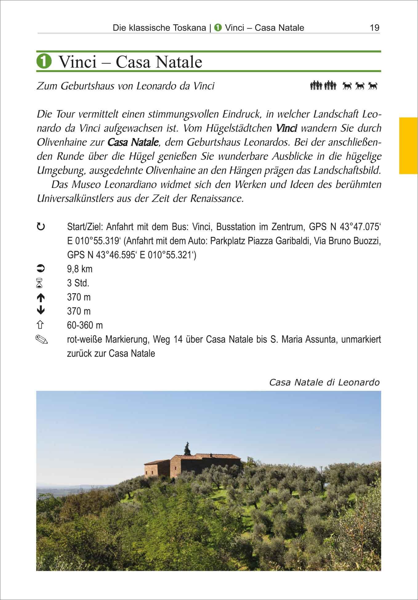 Beispielinhalt (Bild) Toskana 30 Touren im Hügelland, dem Apennin und den Apuanischen Alpen