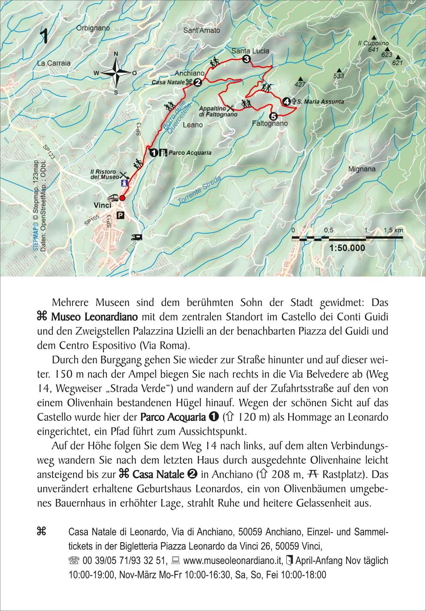 Beispielinhalt (Bild) Toskana 30 Touren im Hügelland, dem Apennin und den Apuanischen Alpen